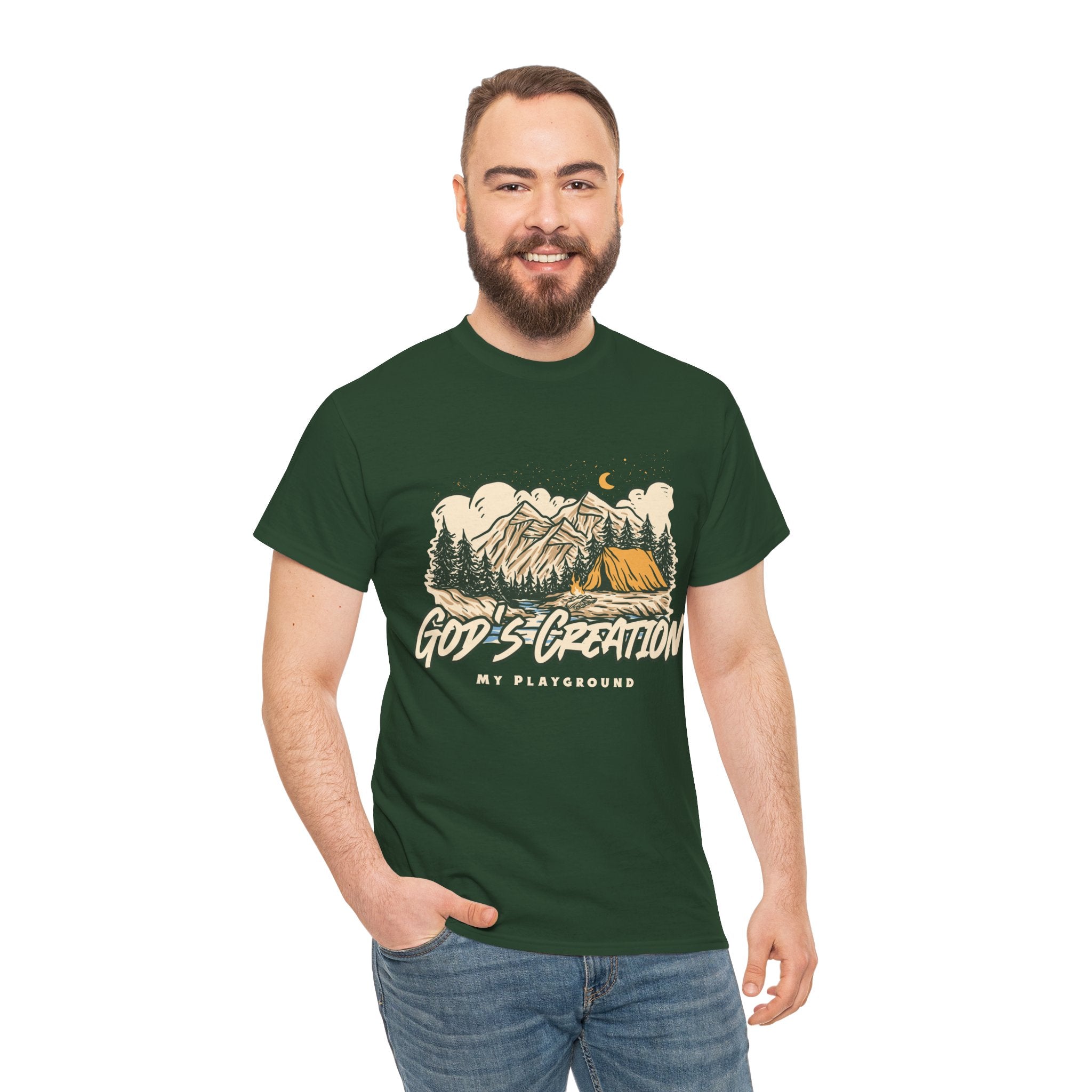 Nature-Inspired Unisex Heavy Cotton Tee, God’s Creation My Playground Shirt, Outdoor Enthusiast Apparel, Gift for Adventurers, Camping [...]