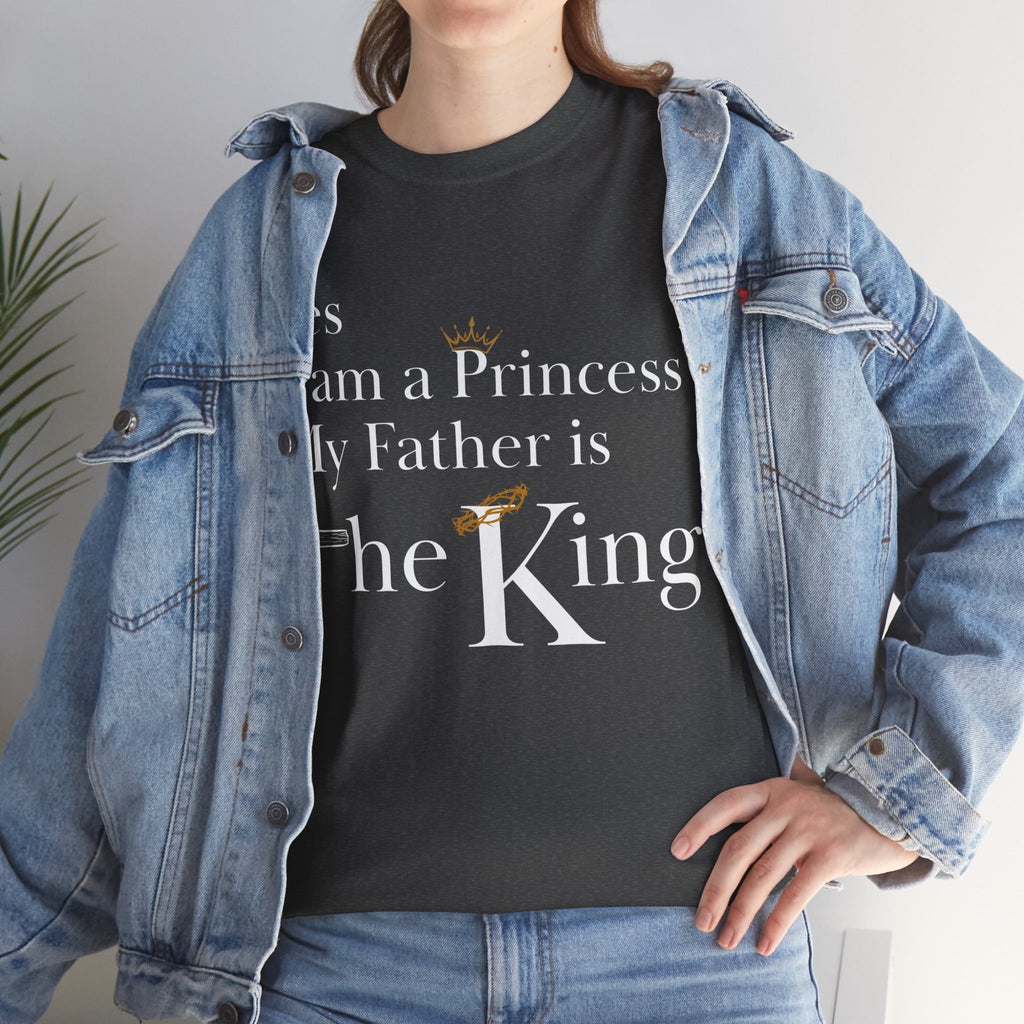 Christian Princess Tee - Inspirational Faith T-Shirt, Gift for Women, Casual Wear, Church Events, Everyday Comfort