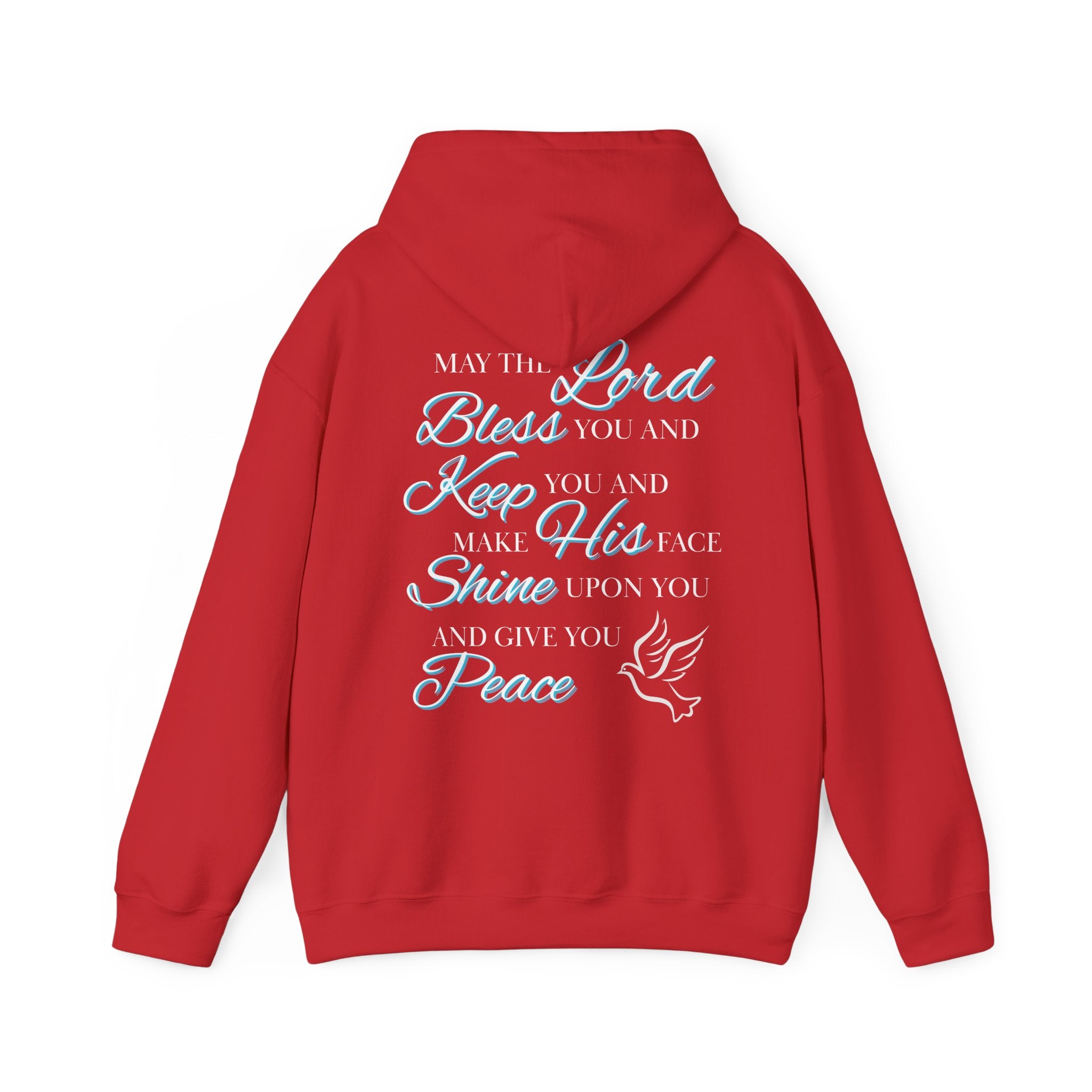May The Lord Bless You And Keep You - Design on Back Hoodie