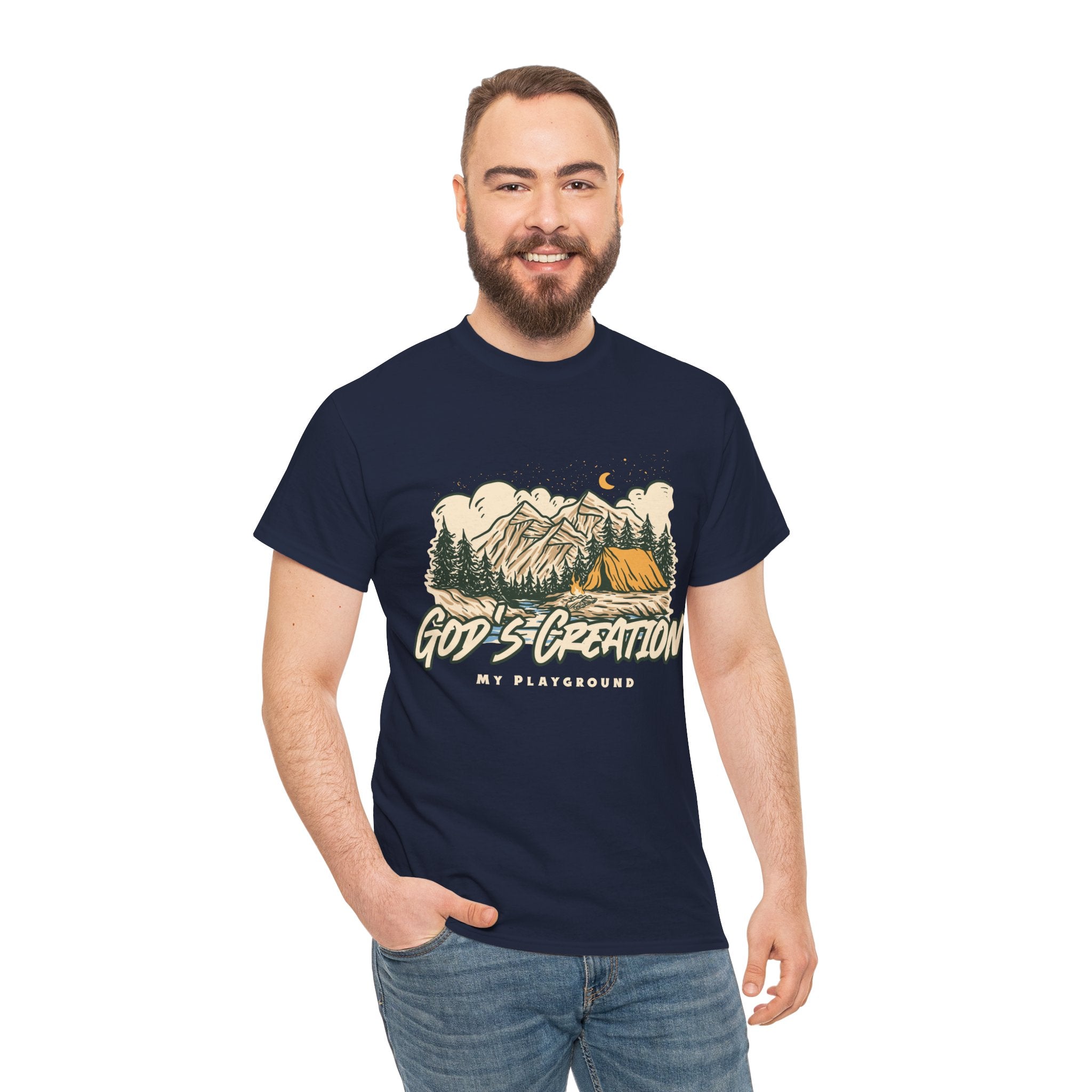 Nature-Inspired Unisex Heavy Cotton Tee, God’s Creation My Playground Shirt, Outdoor Enthusiast Apparel, Gift for Adventurers, Camping [...]