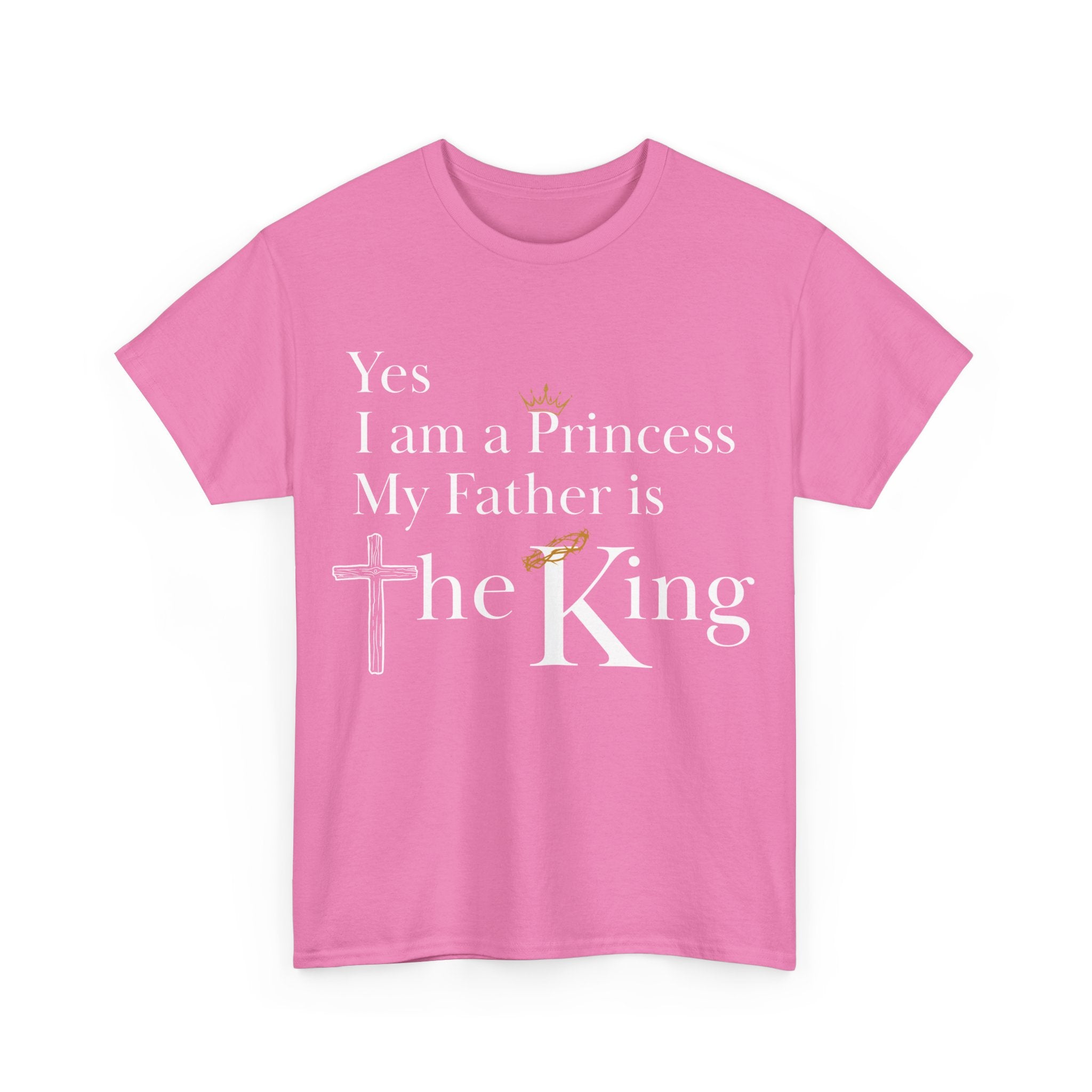 Christian Princess Tee - Inspirational Faith T-Shirt, Gift for Women, Casual Wear, Church Events, Everyday Comfort