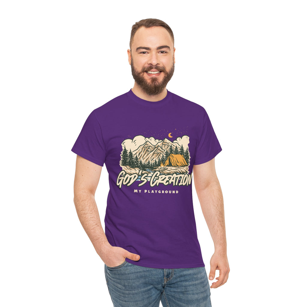 Nature-Inspired Unisex Heavy Cotton Tee, God’s Creation My Playground Shirt, Outdoor Enthusiast Apparel, Gift for Adventurers, Camping [...]