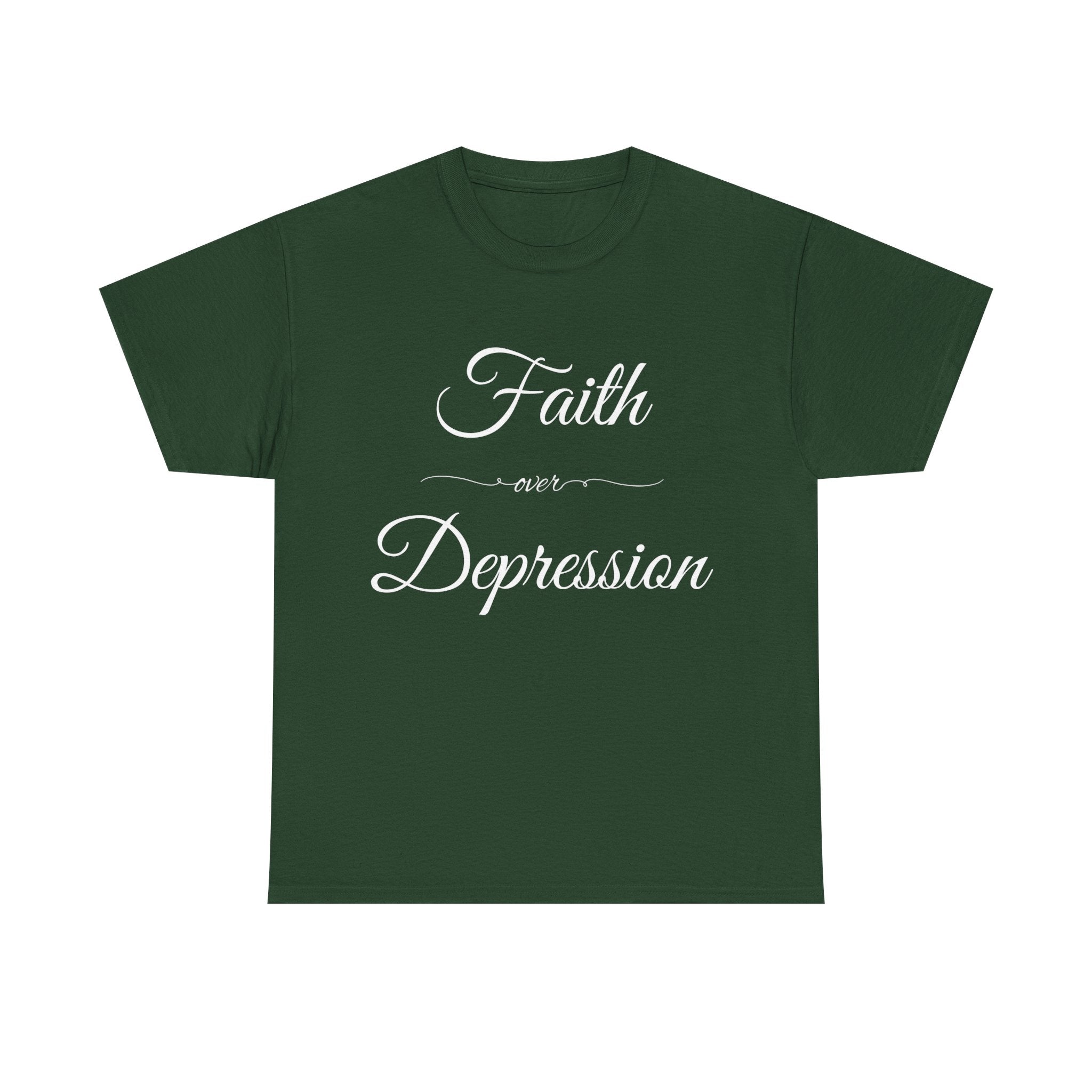 Faith Over Depression Unisex Heavy Cotton Tee | Inspirational Shirt, Mental Health Awareness Gift, Casual T-shirt, Everyday Wear, [...]