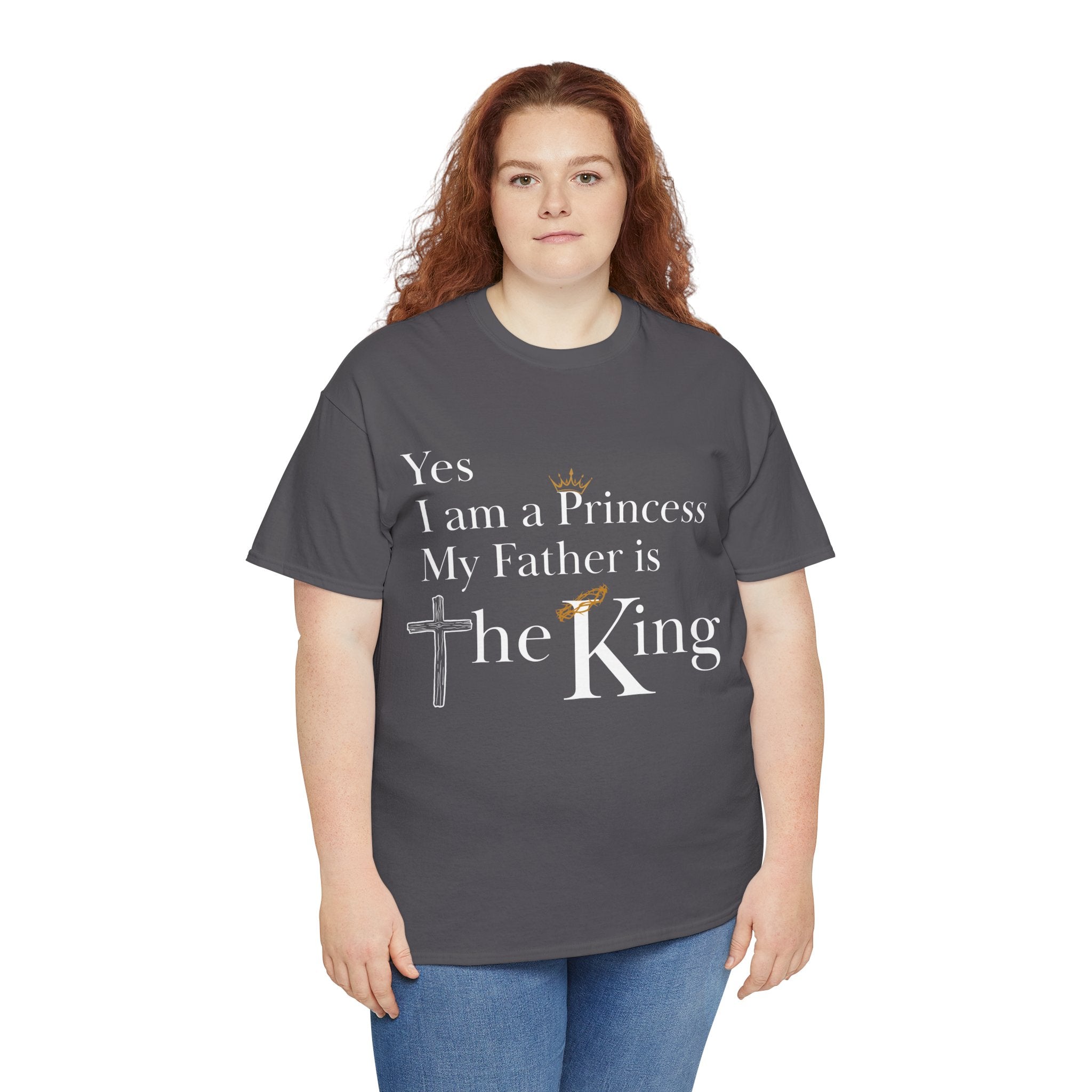 Christian Princess Tee - Inspirational Faith T-Shirt, Gift for Women, Casual Wear, Church Events, Everyday Comfort