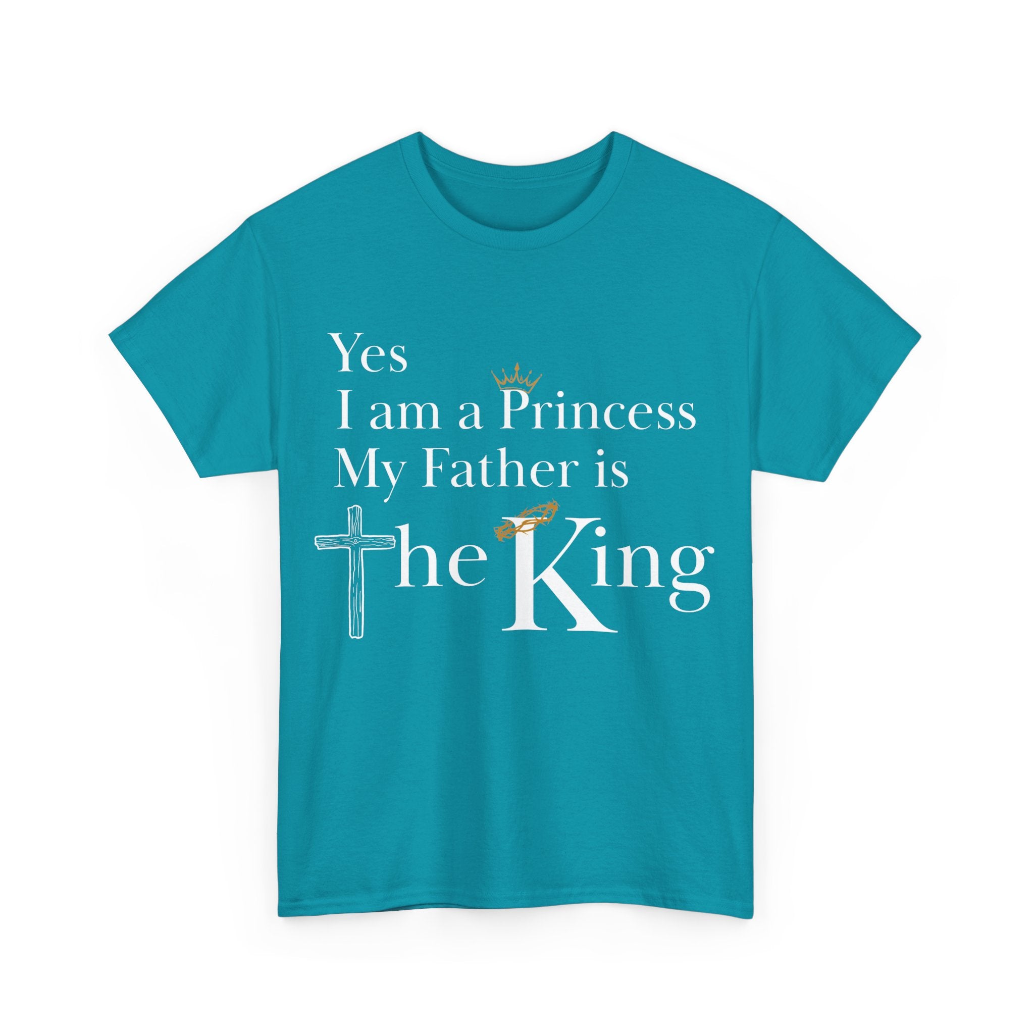 Christian Princess Tee - Inspirational Faith T-Shirt, Gift for Women, Casual Wear, Church Events, Everyday Comfort