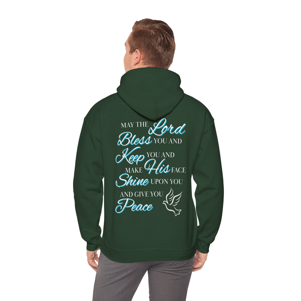 May The Lord Bless You And Keep You - Design on Back Hoodie