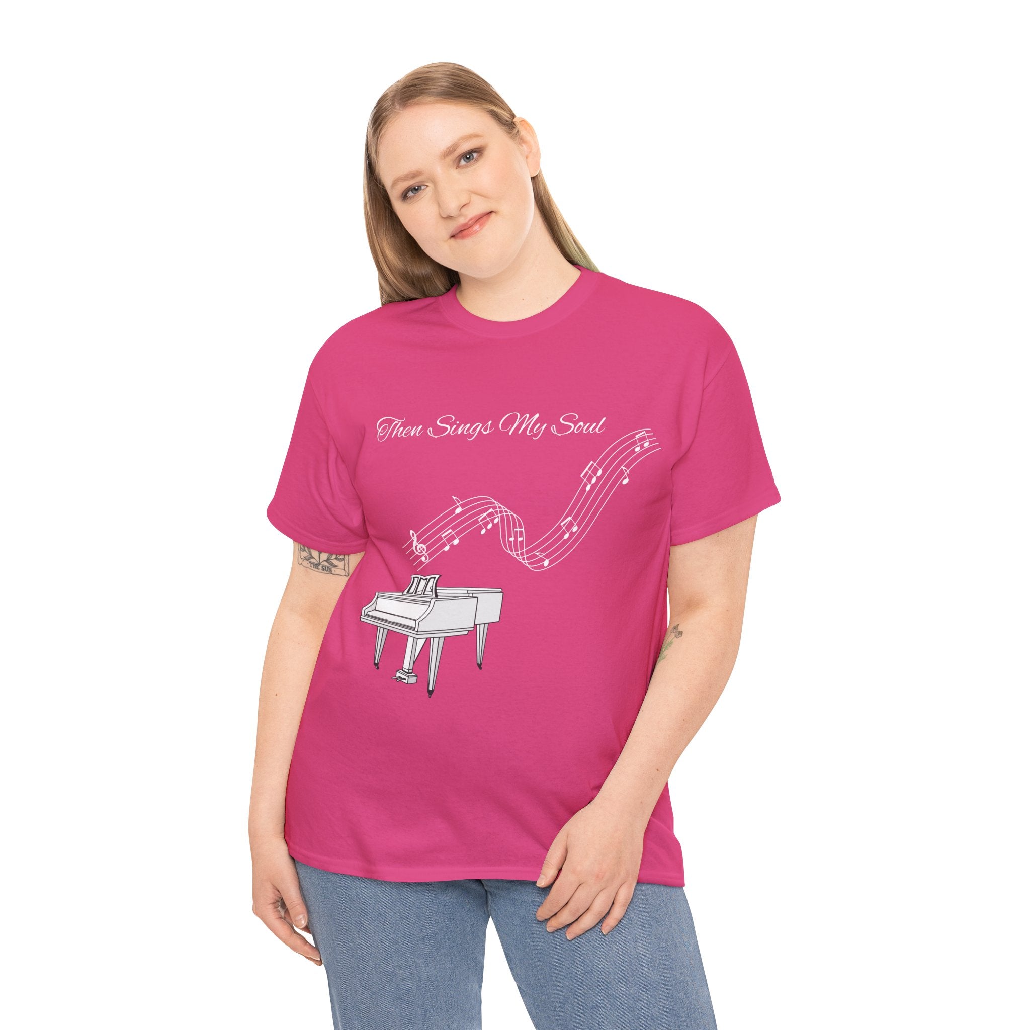 Melodic Soul Unisex Tee | Music Lover's Gift, Creative Expression, Casual Wear, Piano Art, Gift for Musicians