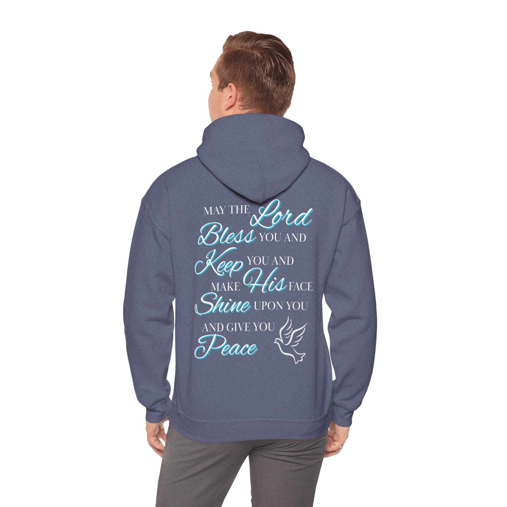 May The Lord Bless You And Keep You - Design on Back Hoodie