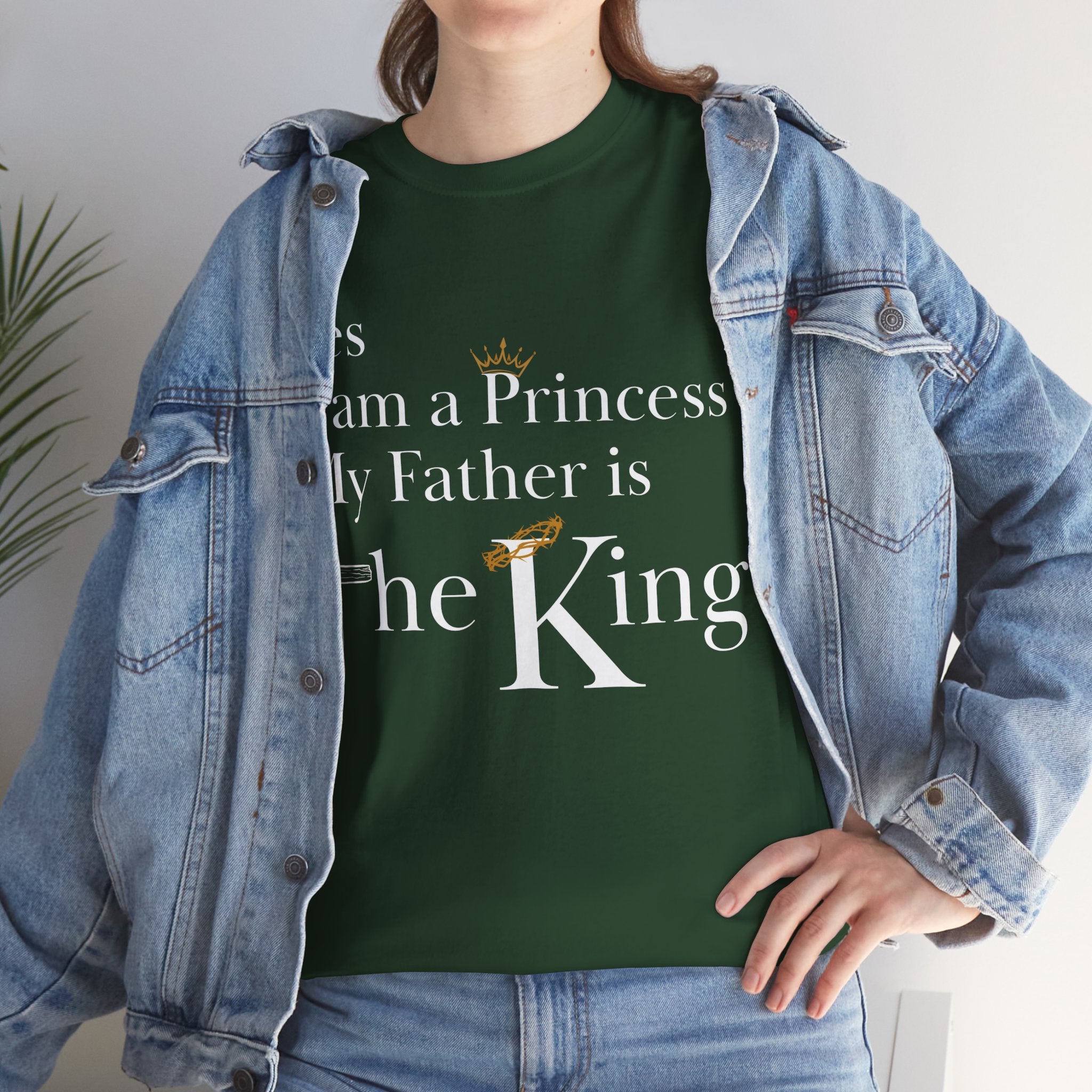 Christian Princess Tee - Inspirational Faith T-Shirt, Gift for Women, Casual Wear, Church Events, Everyday Comfort