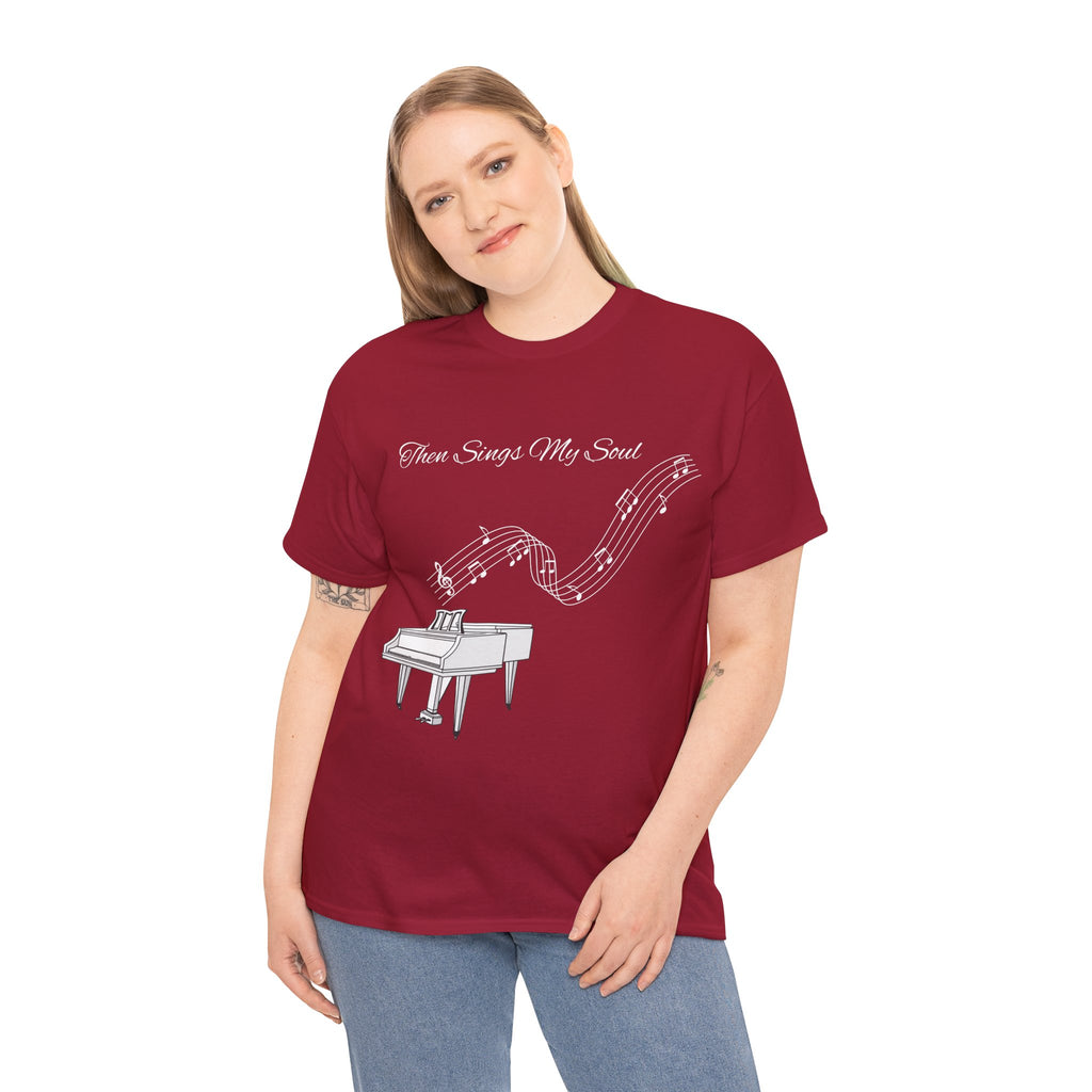 Melodic Soul Unisex Tee | Music Lover's Gift, Creative Expression, Casual Wear, Piano Art, Gift for Musicians