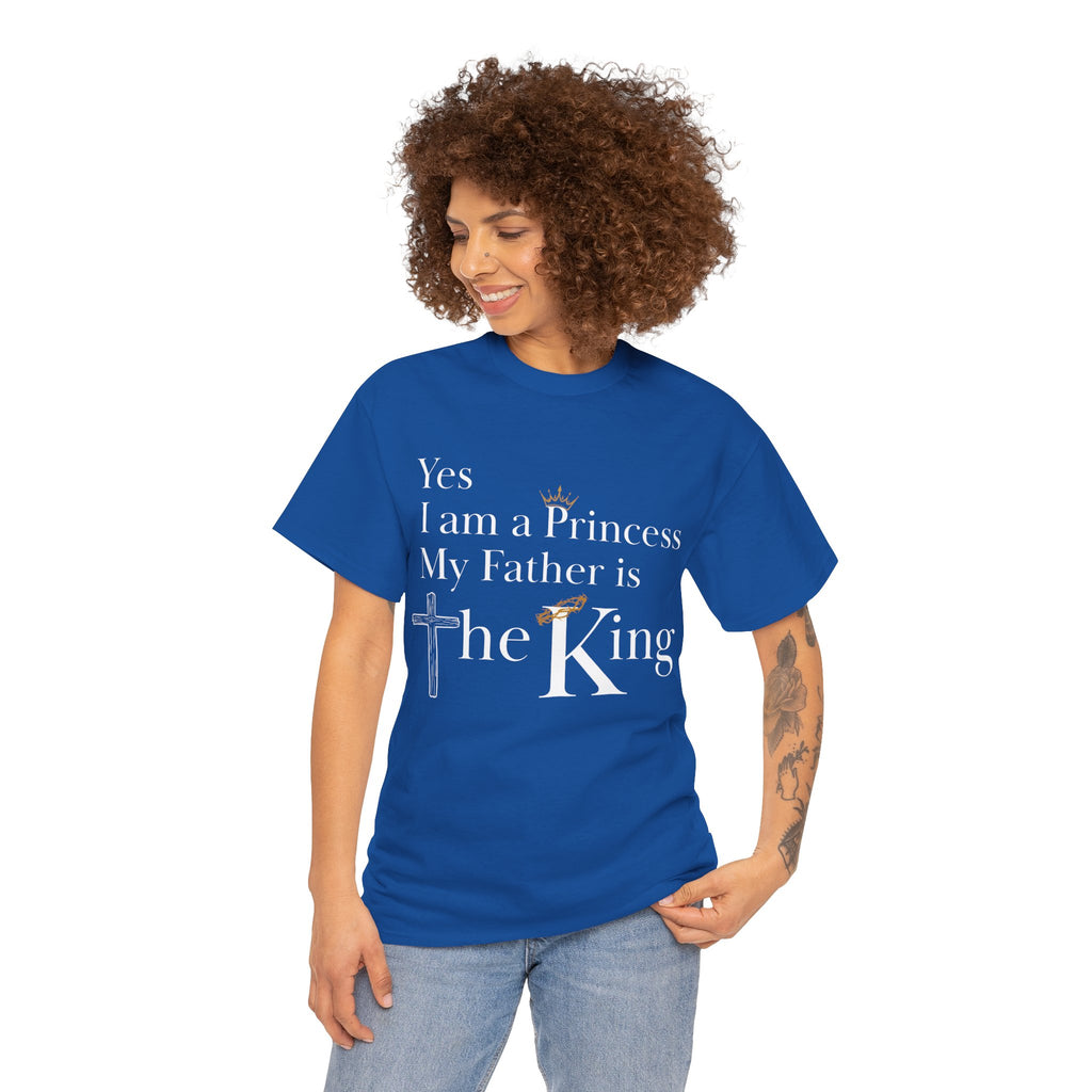 Christian Princess Tee - Inspirational Faith T-Shirt, Gift for Women, Casual Wear, Church Events, Everyday Comfort