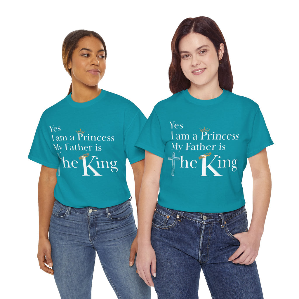 Christian Princess Tee - Inspirational Faith T-Shirt, Gift for Women, Casual Wear, Church Events, Everyday Comfort