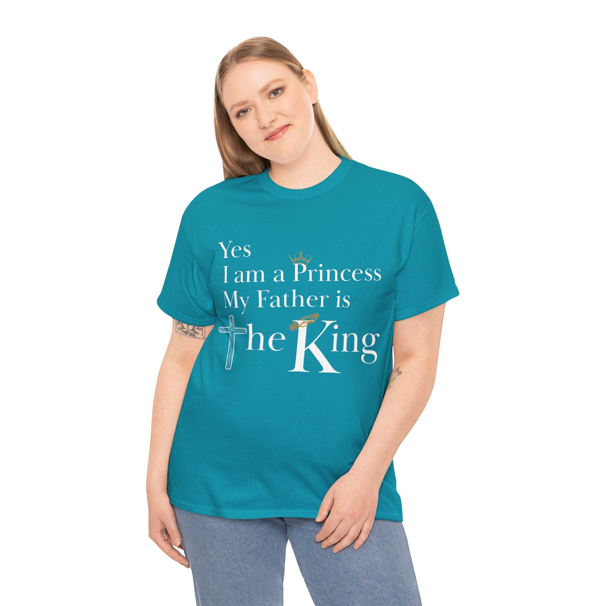 Christian Princess Tee - Inspirational Faith T-Shirt, Gift for Women, Casual Wear, Church Events, Everyday Comfort