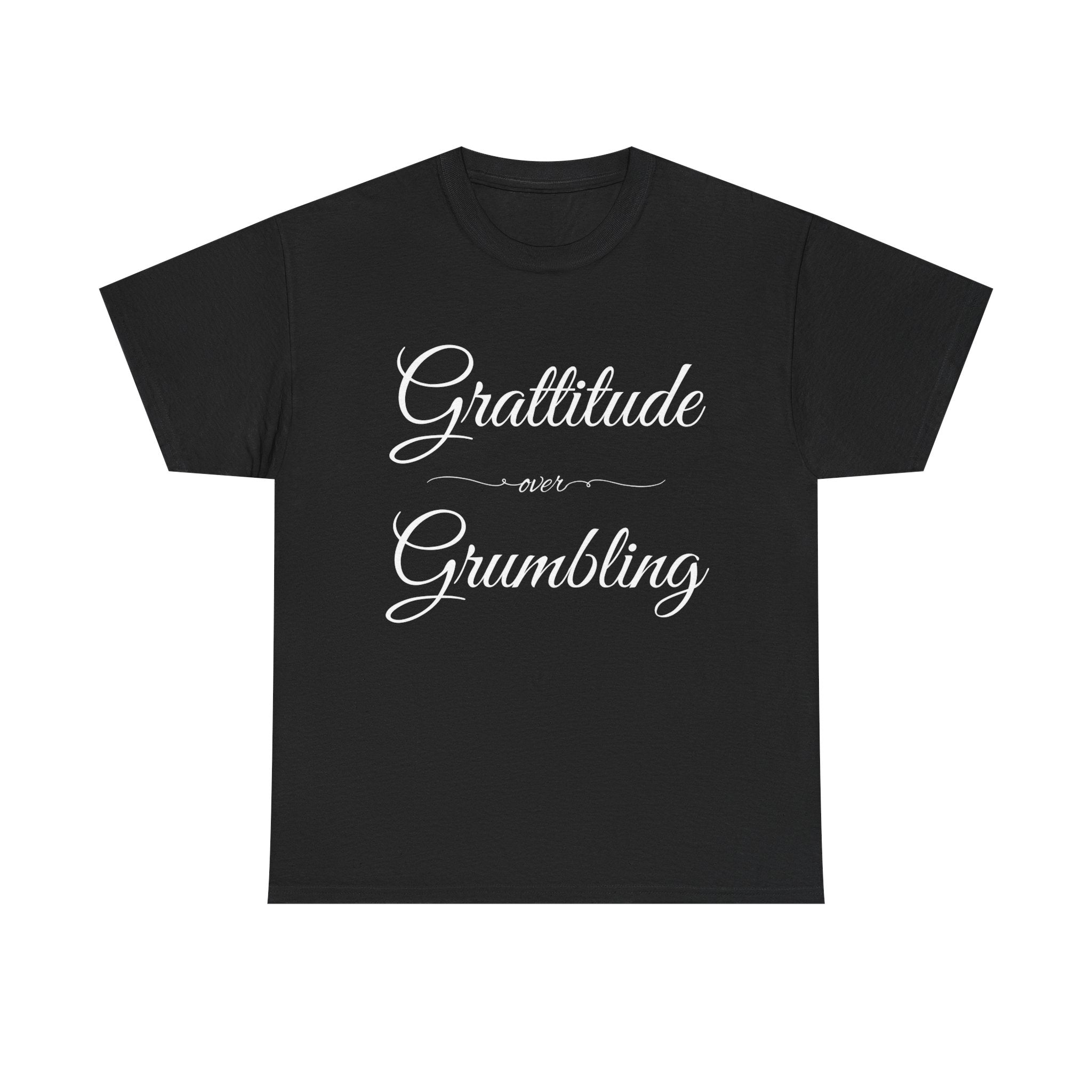Gratitude Over Grumbling Unisex Heavy Cotton Tee - Positive Vibes T-Shirt, Gift for Friends, Motivational Clothing, Everyday Wear, [...]