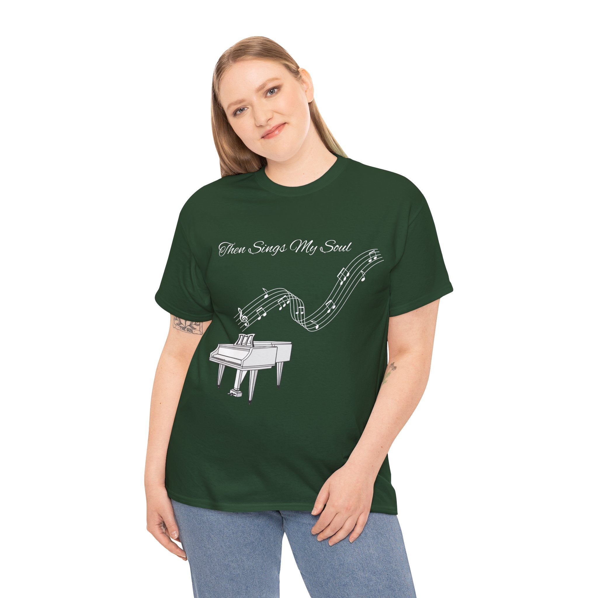 Melodic Soul Unisex Tee | Music Lover's Gift, Creative Expression, Casual Wear, Piano Art, Gift for Musicians