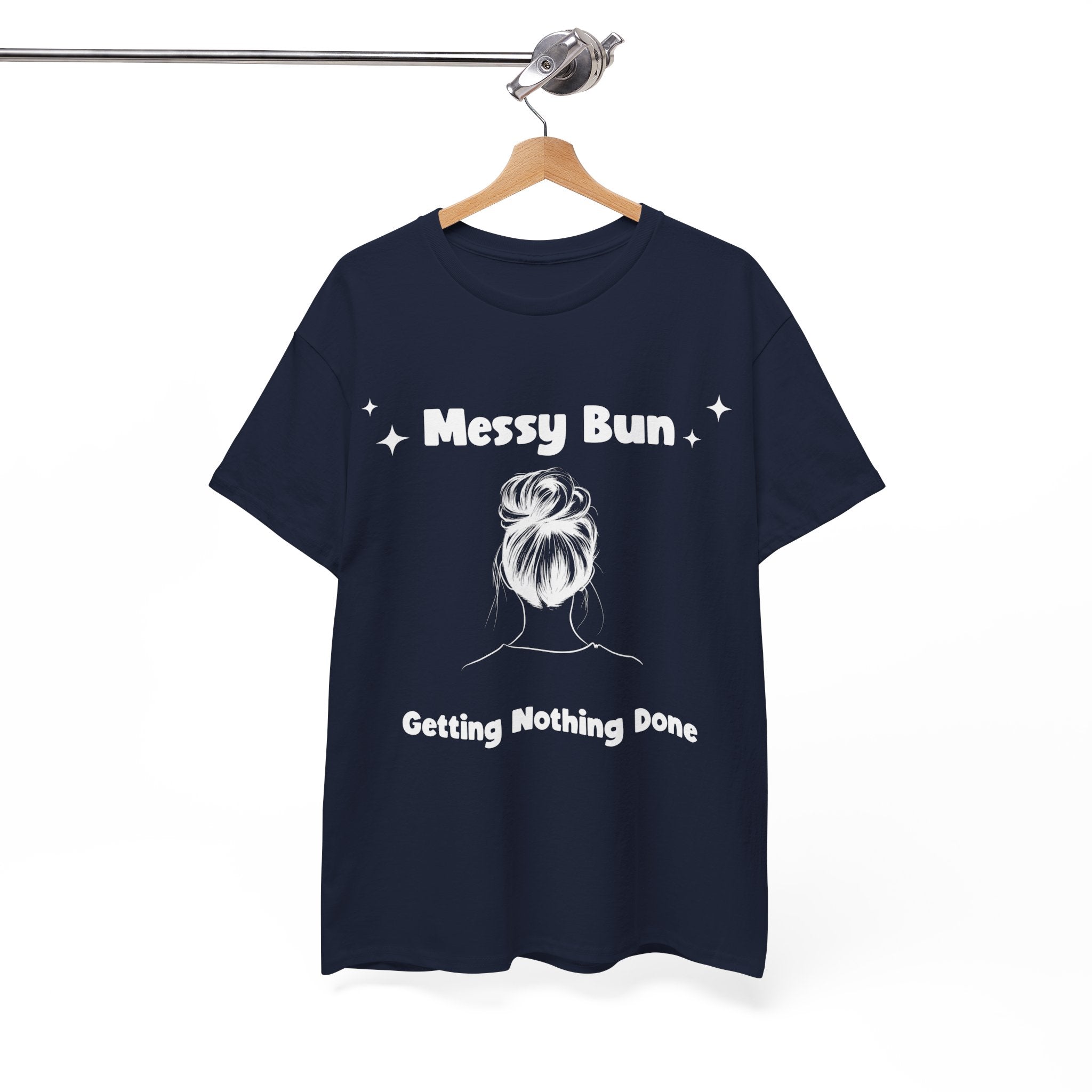 Messy Bun Getting Nothing Done Unisex Heavy Cotton Tee - Casual Everyday Tee for Home, Gift for Friends, Relaxed Fit for Women, Funny Quote Shirt, Ideal [...]