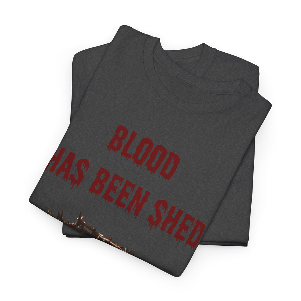 Faith-Inspired Halloween Graphic Tee, Unisex Heavy Cotton T-Shirt, Spiritual Apparel, Religious Gift, Church Event Wear, Unique Faith T-Shirt