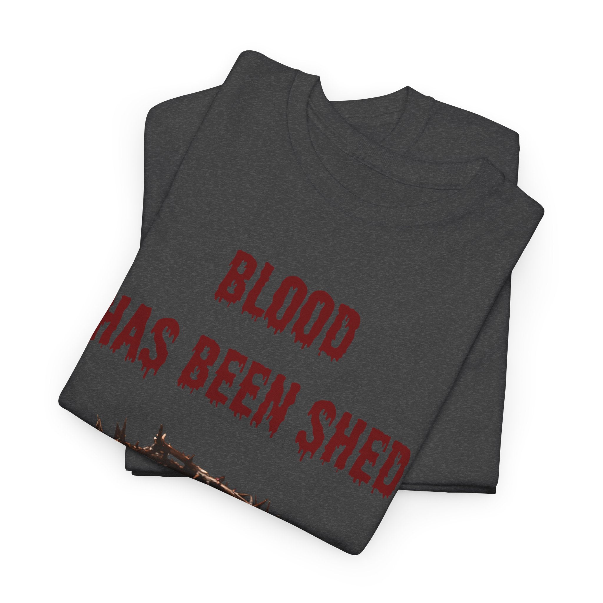 Faith-Inspired Halloween Graphic Tee, Unisex Heavy Cotton T-Shirt, Spiritual Apparel, Religious Gift, Church Event Wear, Unique Faith T-Shirt