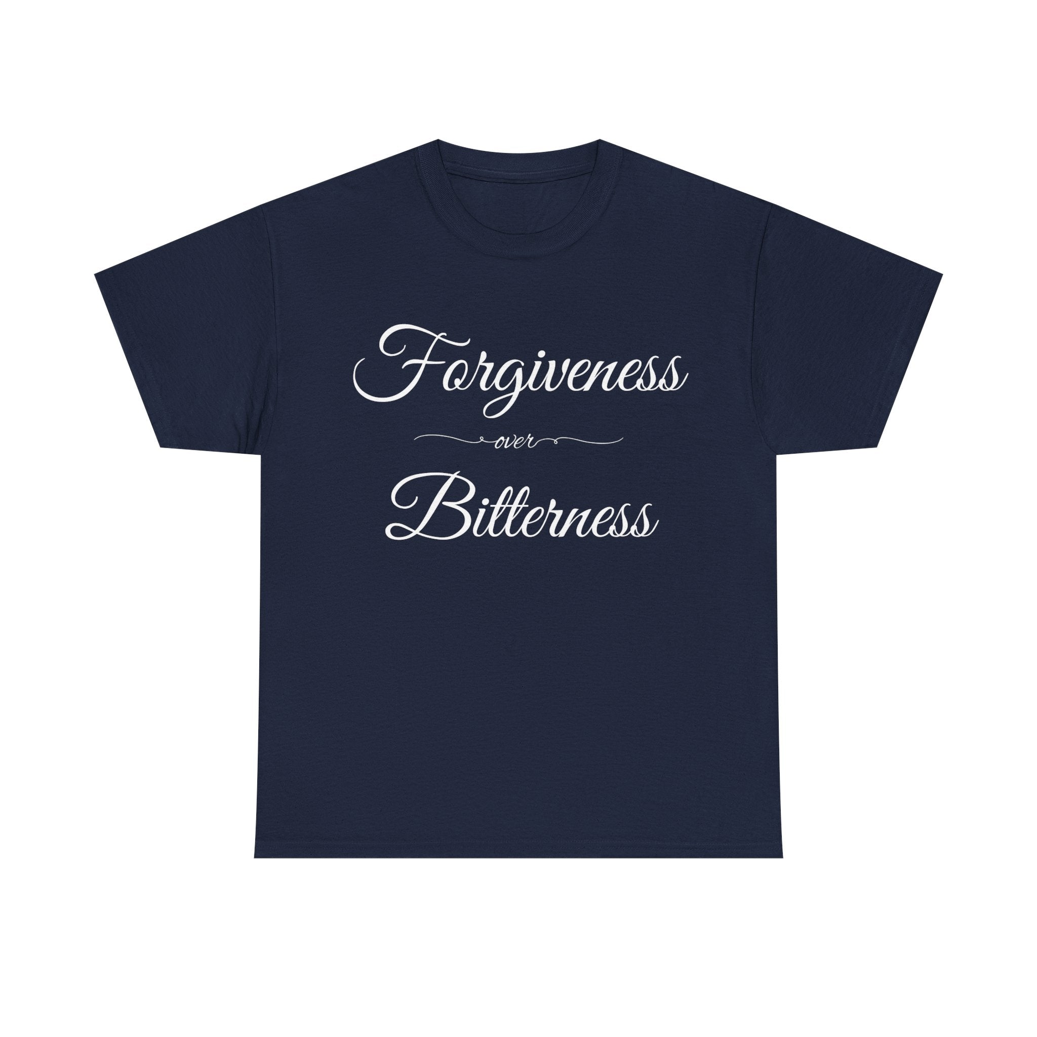 Forgiveness over Bitterness Tee, Inspirational T-Shirt, Positive Message Shirt, Unisex Cotton Tee, Thoughtful Gift for Friends