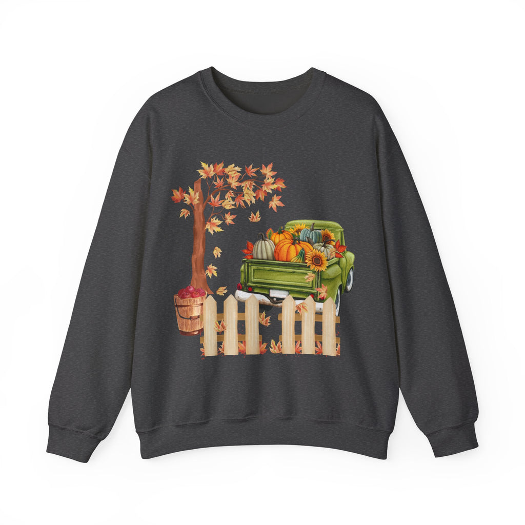 Autumn Vibes Crewneck Sweatshirt – Cozy Fall Apparel, Pumpkin Decor, Harvest Festival Fashion, Unisex Sweatshirt, Seasonal Layering