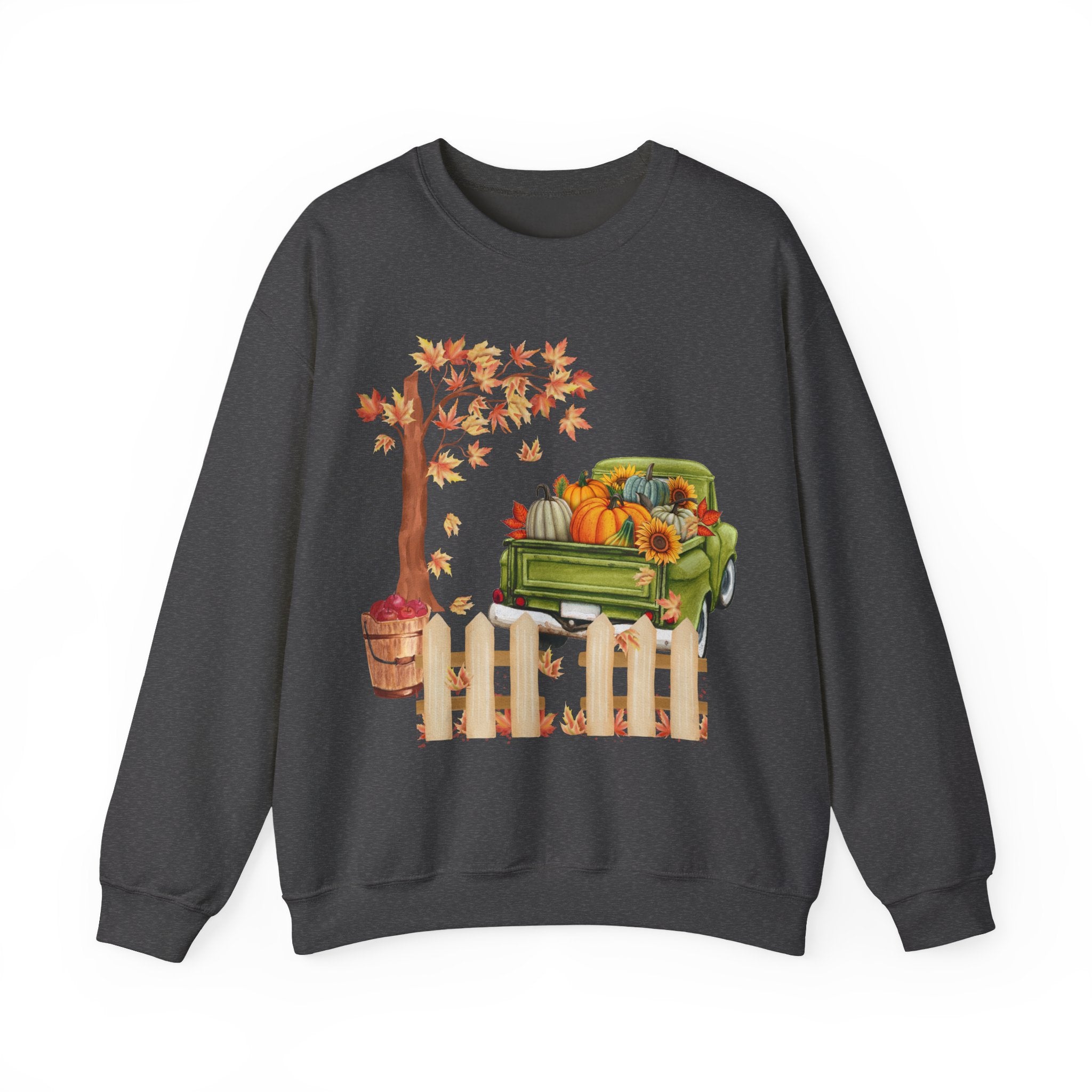 Autumn Vibes Crewneck Sweatshirt – Cozy Fall Apparel, Pumpkin Decor, Harvest Festival Fashion, Unisex Sweatshirt, Seasonal Layering