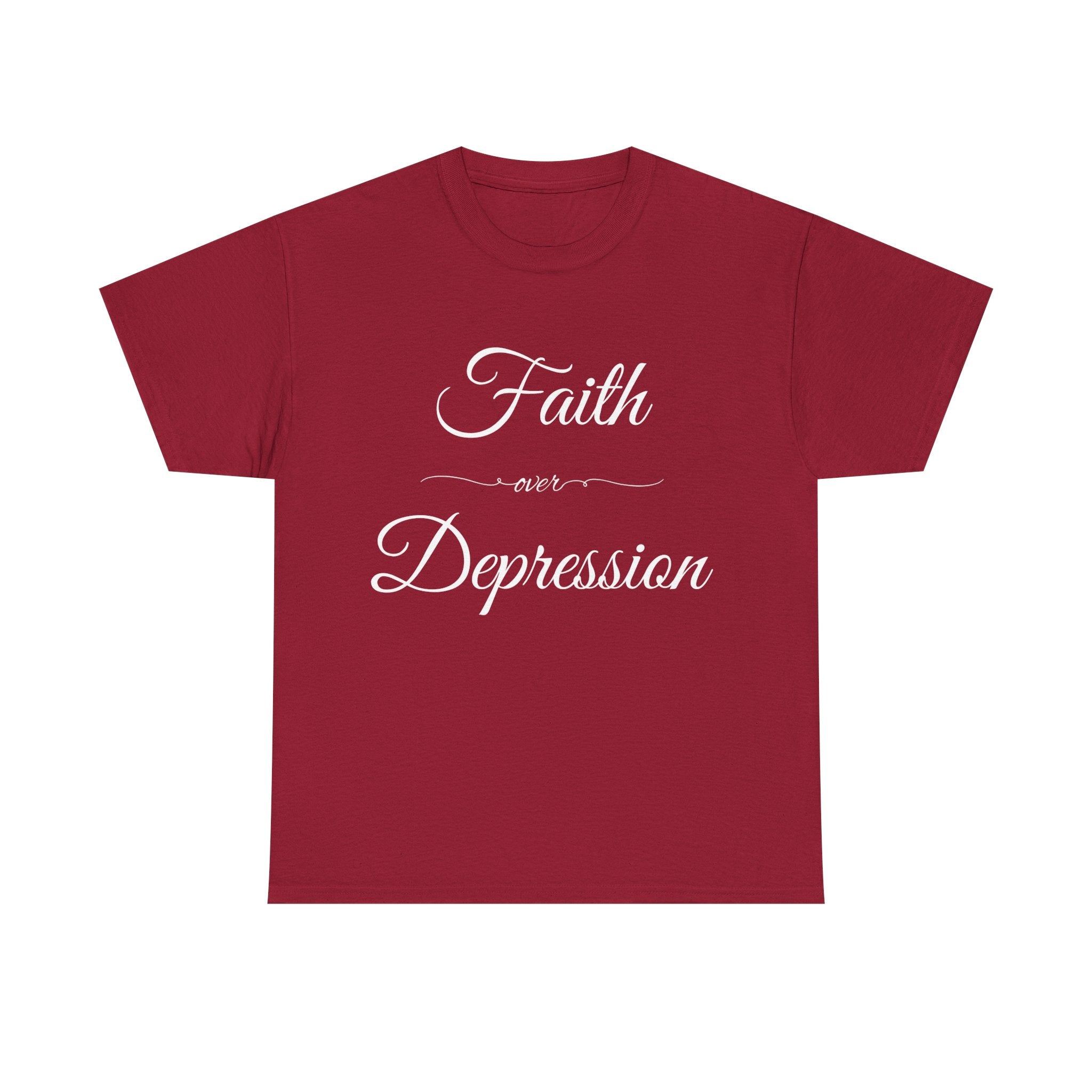 Faith Over Depression Unisex Heavy Cotton Tee | Inspirational Shirt, Mental Health Awareness Gift, Casual T-shirt, Everyday Wear, [...]