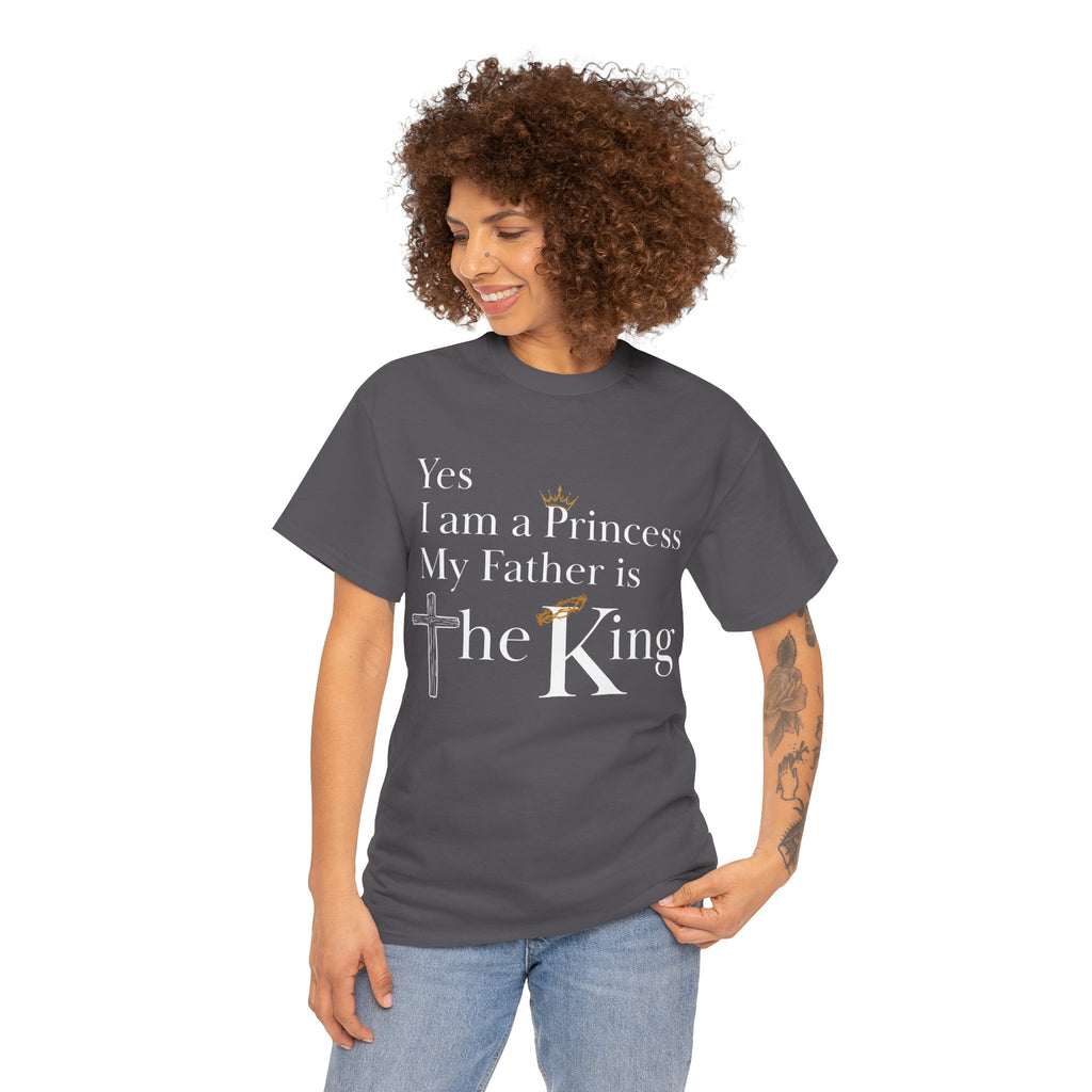 Christian Princess Tee - Inspirational Faith T-Shirt, Gift for Women, Casual Wear, Church Events, Everyday Comfort