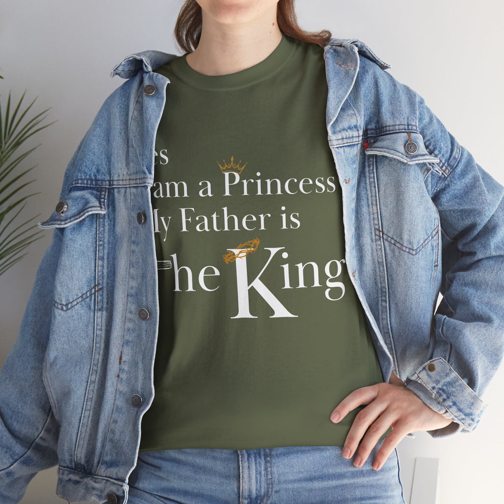 Christian Princess Tee - Inspirational Faith T-Shirt, Gift for Women, Casual Wear, Church Events, Everyday Comfort