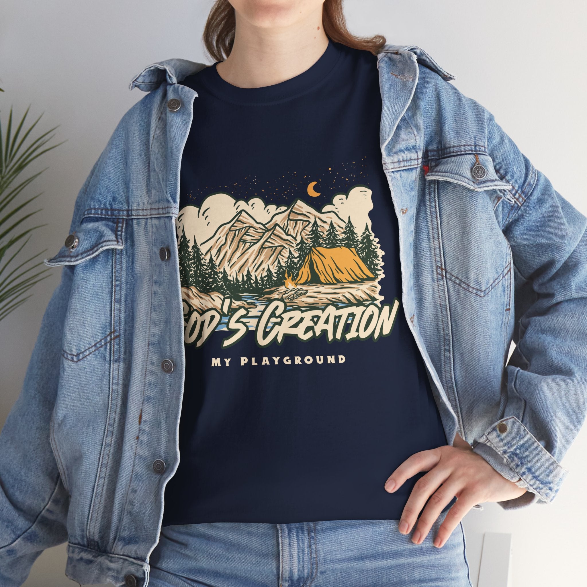 Nature-Inspired Unisex Heavy Cotton Tee, God’s Creation My Playground Shirt, Outdoor Enthusiast Apparel, Gift for Adventurers, Camping [...]