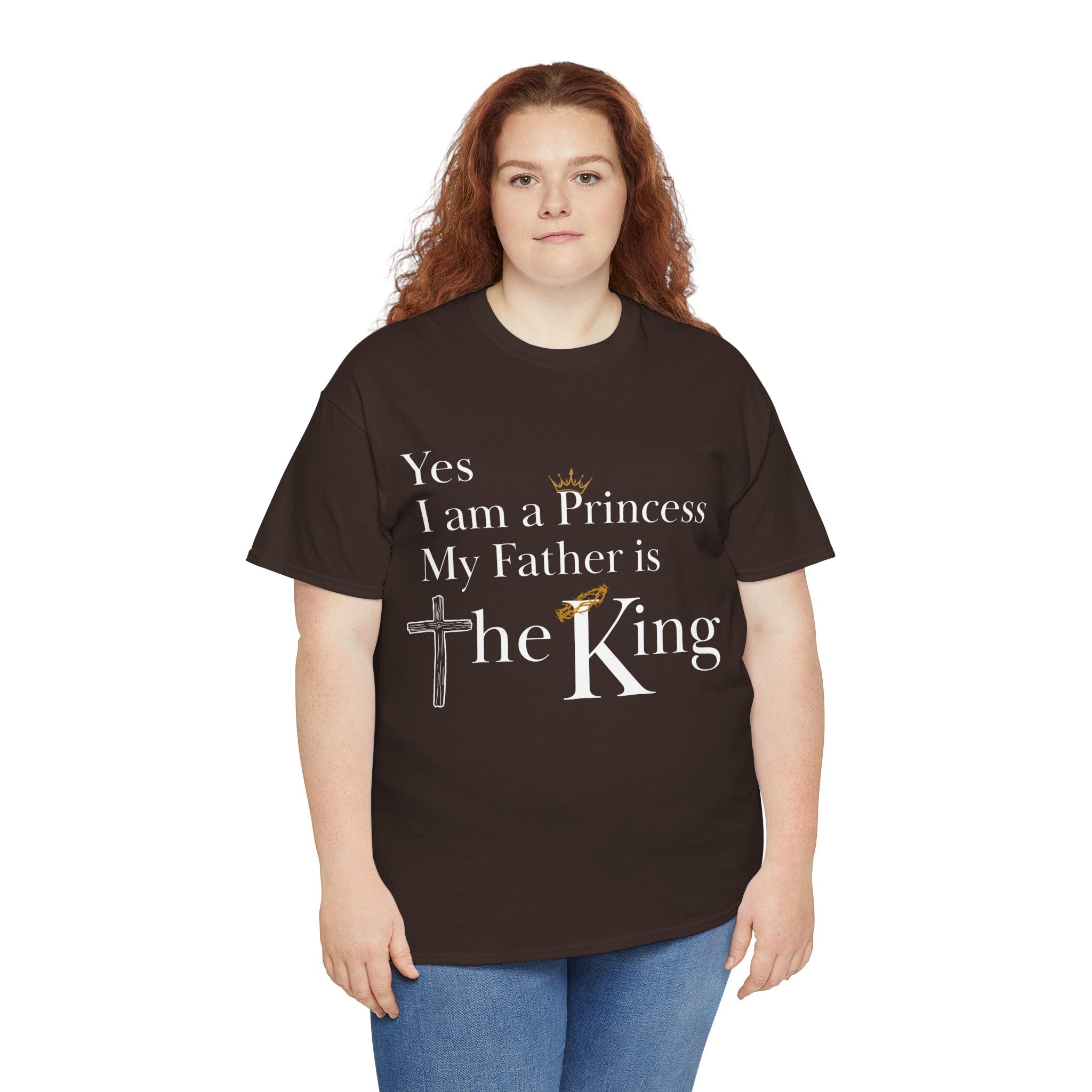 Christian Princess Tee - Inspirational Faith T-Shirt, Gift for Women, Casual Wear, Church Events, Everyday Comfort