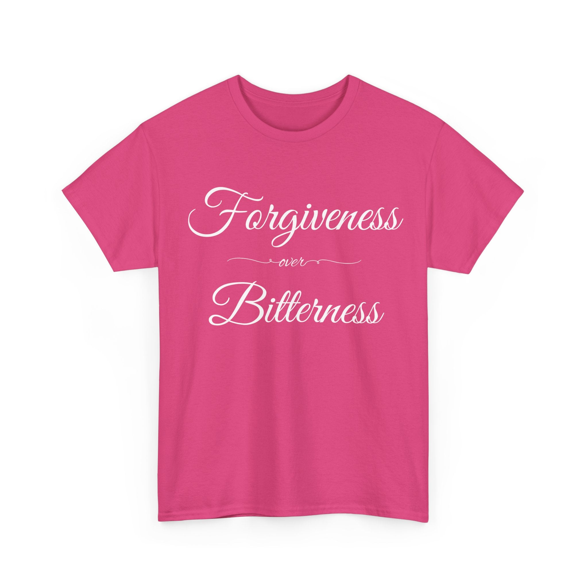Forgiveness over Bitterness Tee, Inspirational T-Shirt, Positive Message Shirt, Unisex Cotton Tee, Thoughtful Gift for Friends