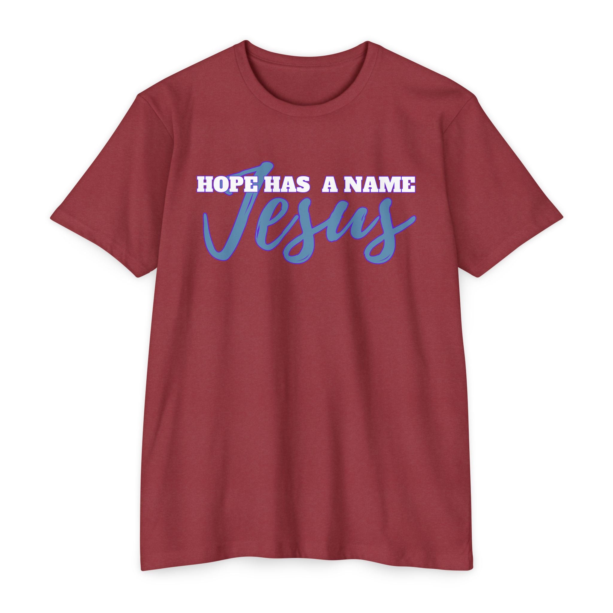 Hope Has a Name Jesus T-Shirt, Faith Apparel, Christian Gift, Inspirational Tee, Religious Top, Hopeful Clothing