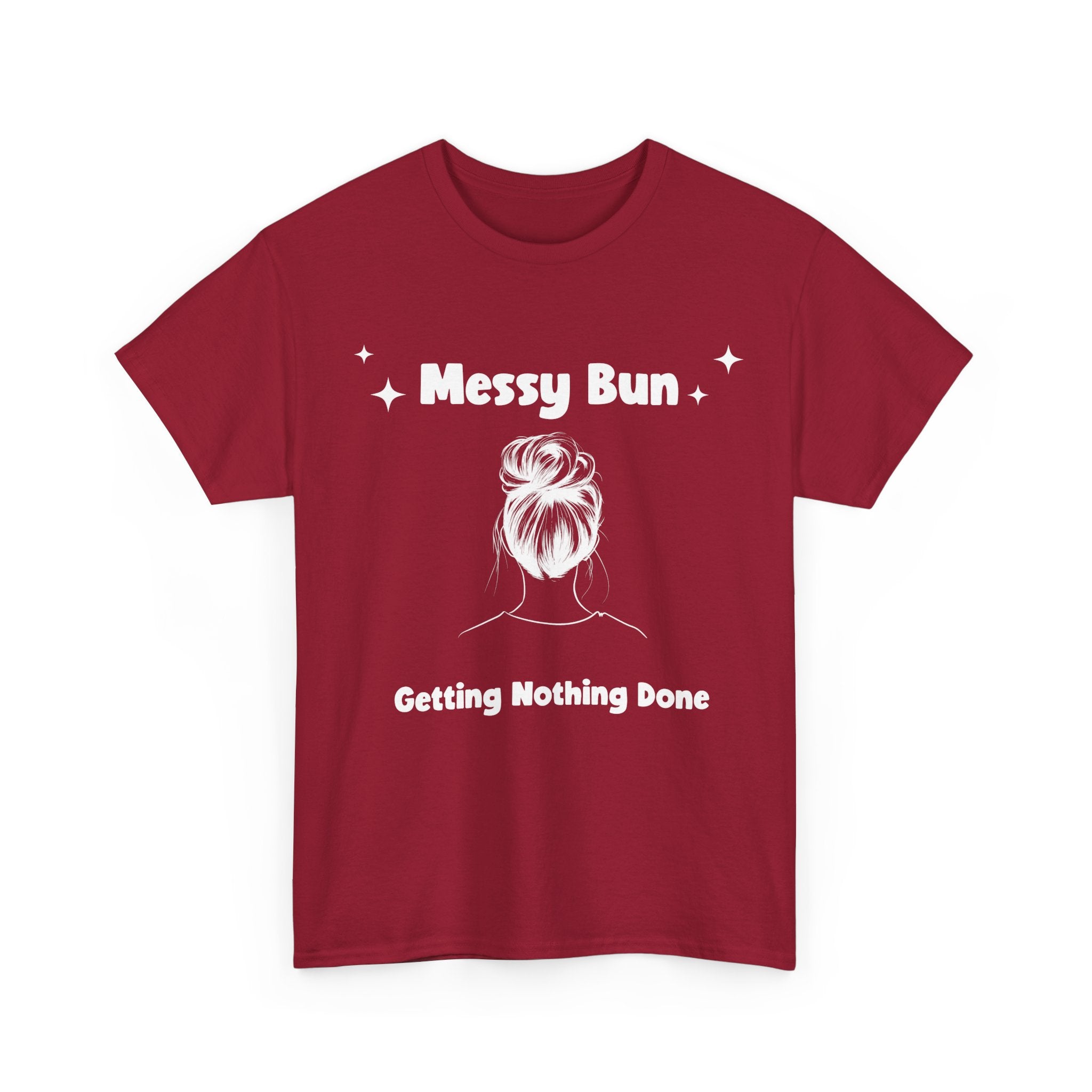 Messy Bun Getting Nothing Done Unisex Heavy Cotton Tee - Casual Everyday Tee for Home, Gift for Friends, Relaxed Fit for Women, Funny Quote Shirt, Ideal [...]