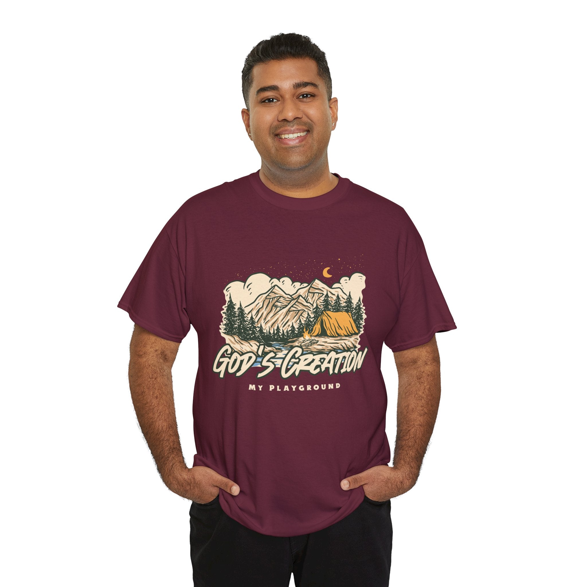 Nature-Inspired Unisex Heavy Cotton Tee, God’s Creation My Playground Shirt, Outdoor Enthusiast Apparel, Gift for Adventurers, Camping [...]