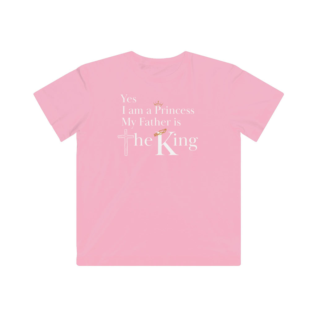 Yes, I am a Princess, My Father is a King Kid's Christian Shirt