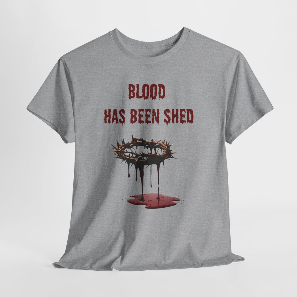 Faith-Inspired Halloween Graphic Tee, Unisex Heavy Cotton T-Shirt, Spiritual Apparel, Religious Gift, Church Event Wear, Unique Faith T-Shirt