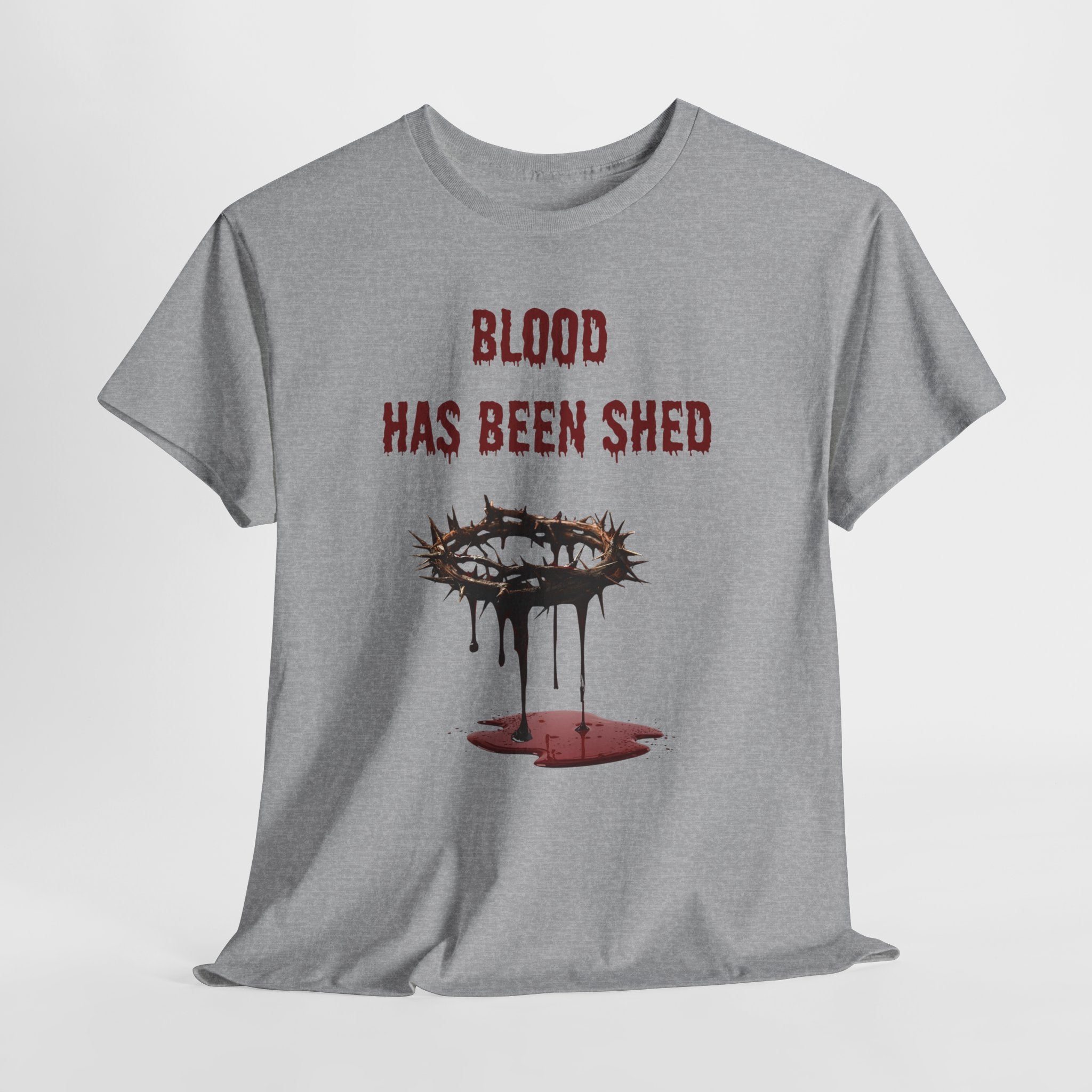 Faith-Inspired Halloween Graphic Tee, Unisex Heavy Cotton T-Shirt, Spiritual Apparel, Religious Gift, Church Event Wear, Unique Faith T-Shirt
