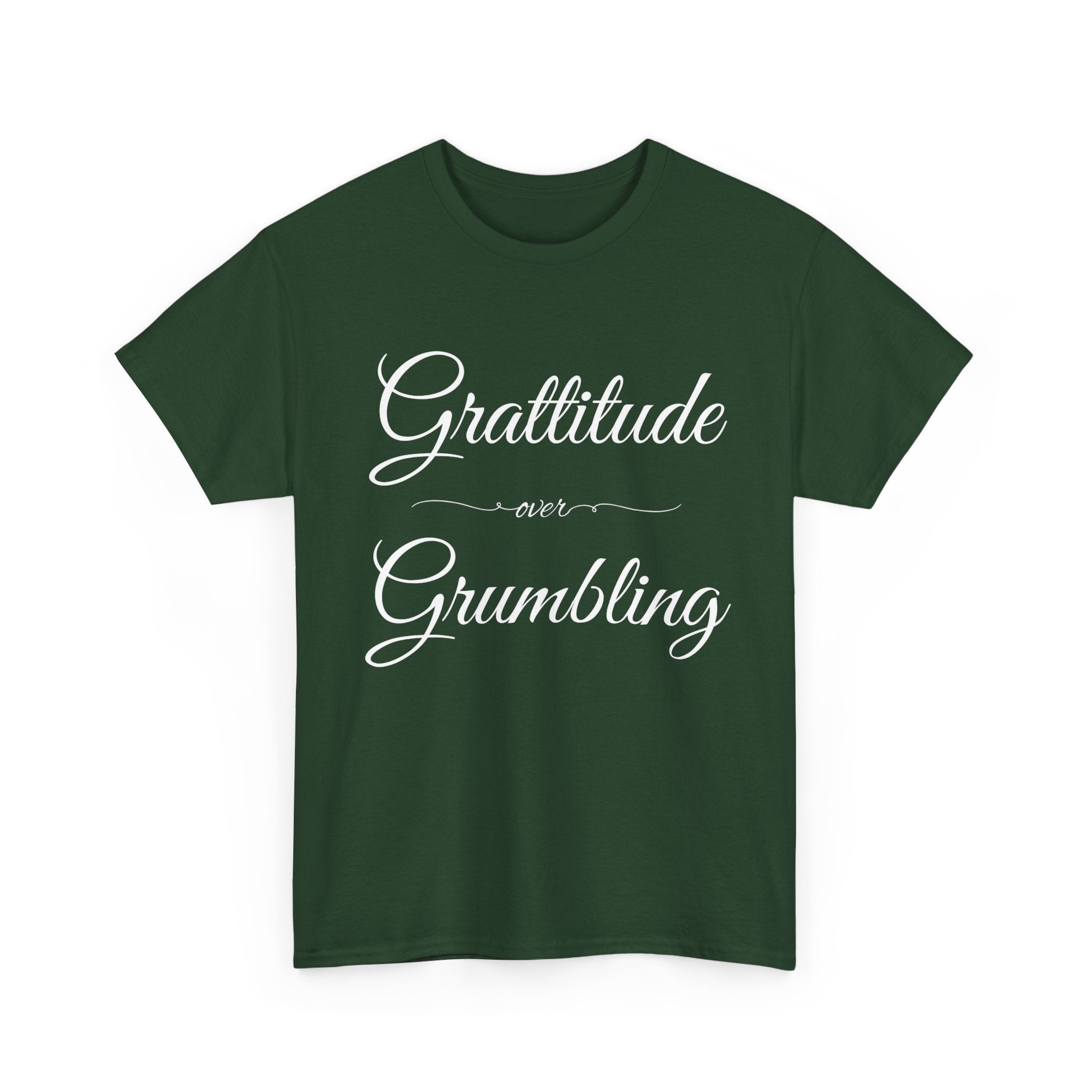Gratitude Over Grumbling Unisex Heavy Cotton Tee - Positive Vibes T-Shirt, Gift for Friends, Motivational Clothing, Everyday Wear, [...]