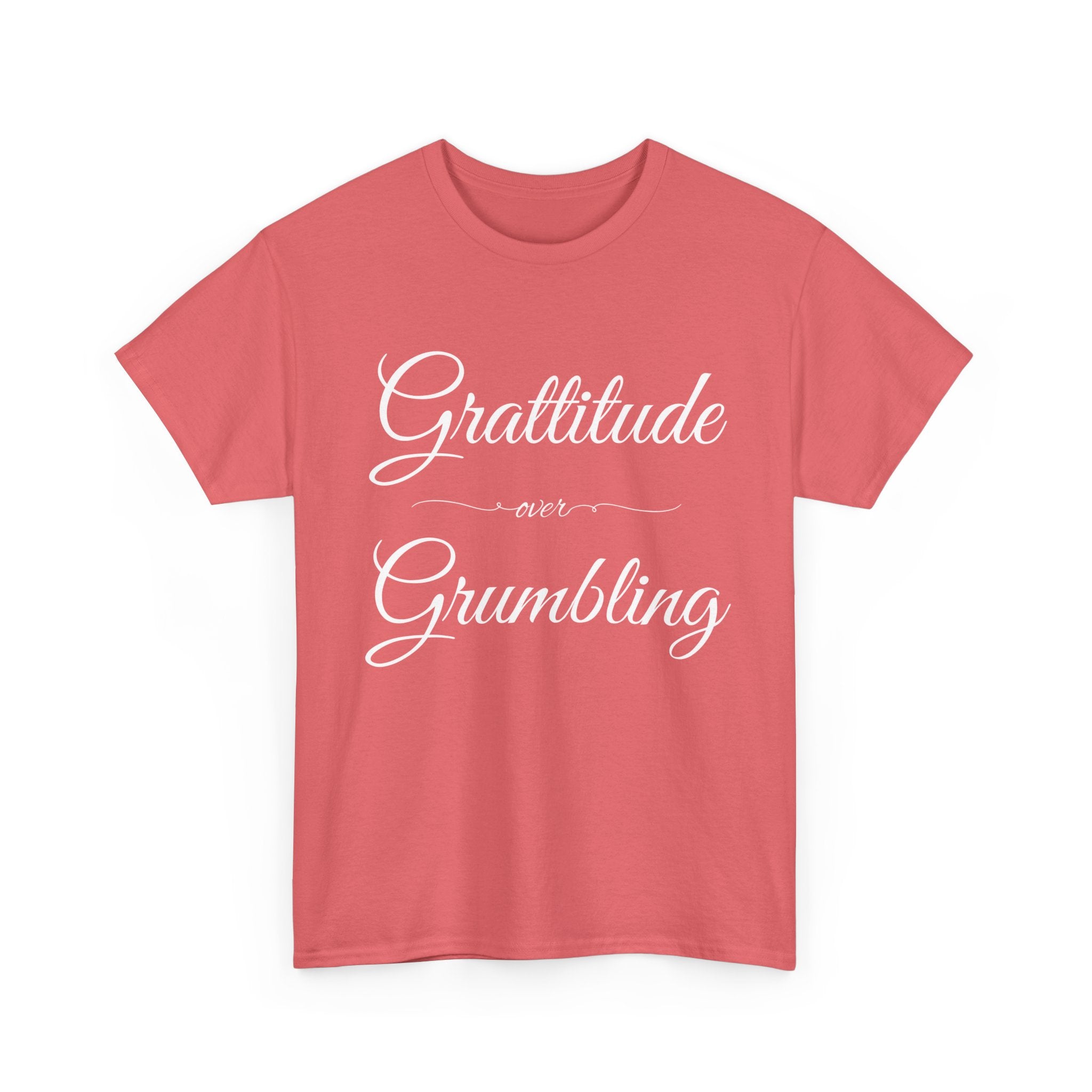 Gratitude Over Grumbling Unisex Heavy Cotton Tee - Positive Vibes T-Shirt, Gift for Friends, Motivational Clothing, Everyday Wear, [...]