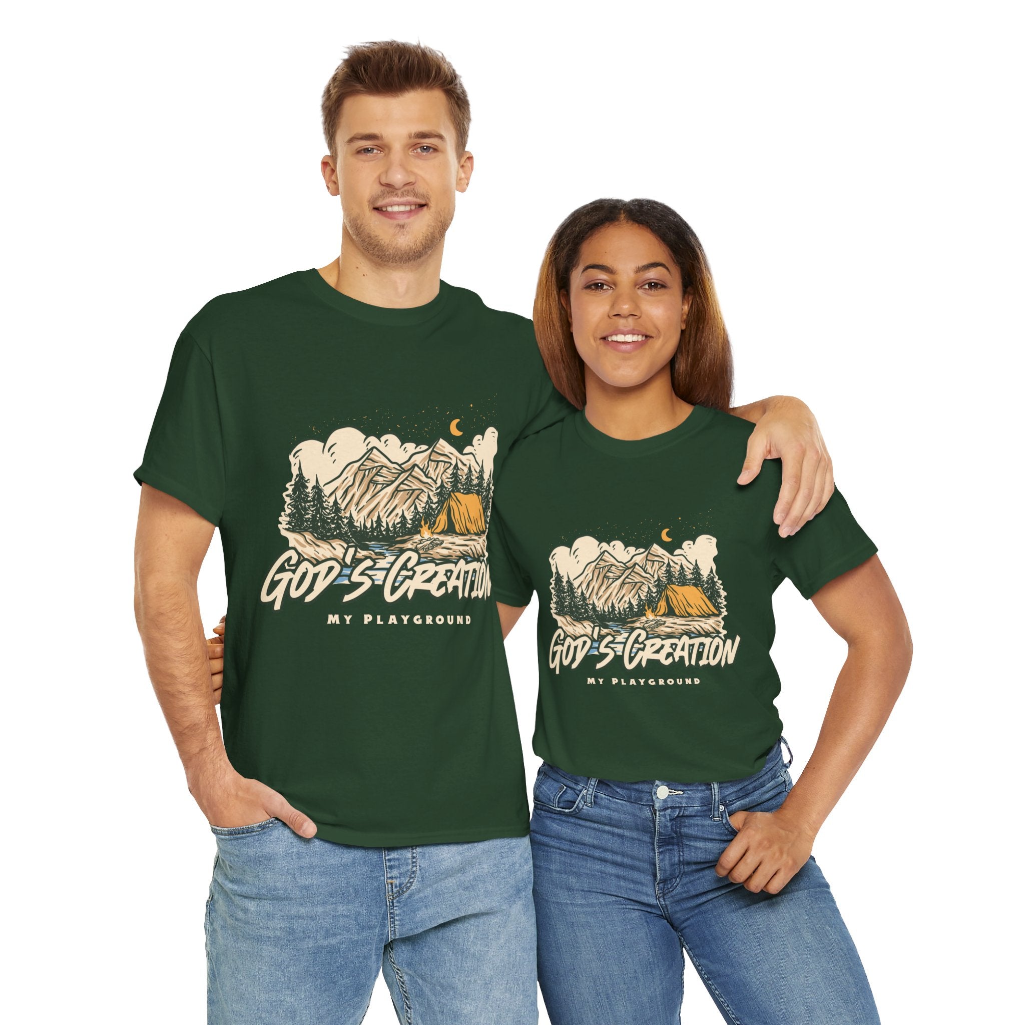 Nature-Inspired Unisex Heavy Cotton Tee, God’s Creation My Playground Shirt, Outdoor Enthusiast Apparel, Gift for Adventurers, Camping [...]