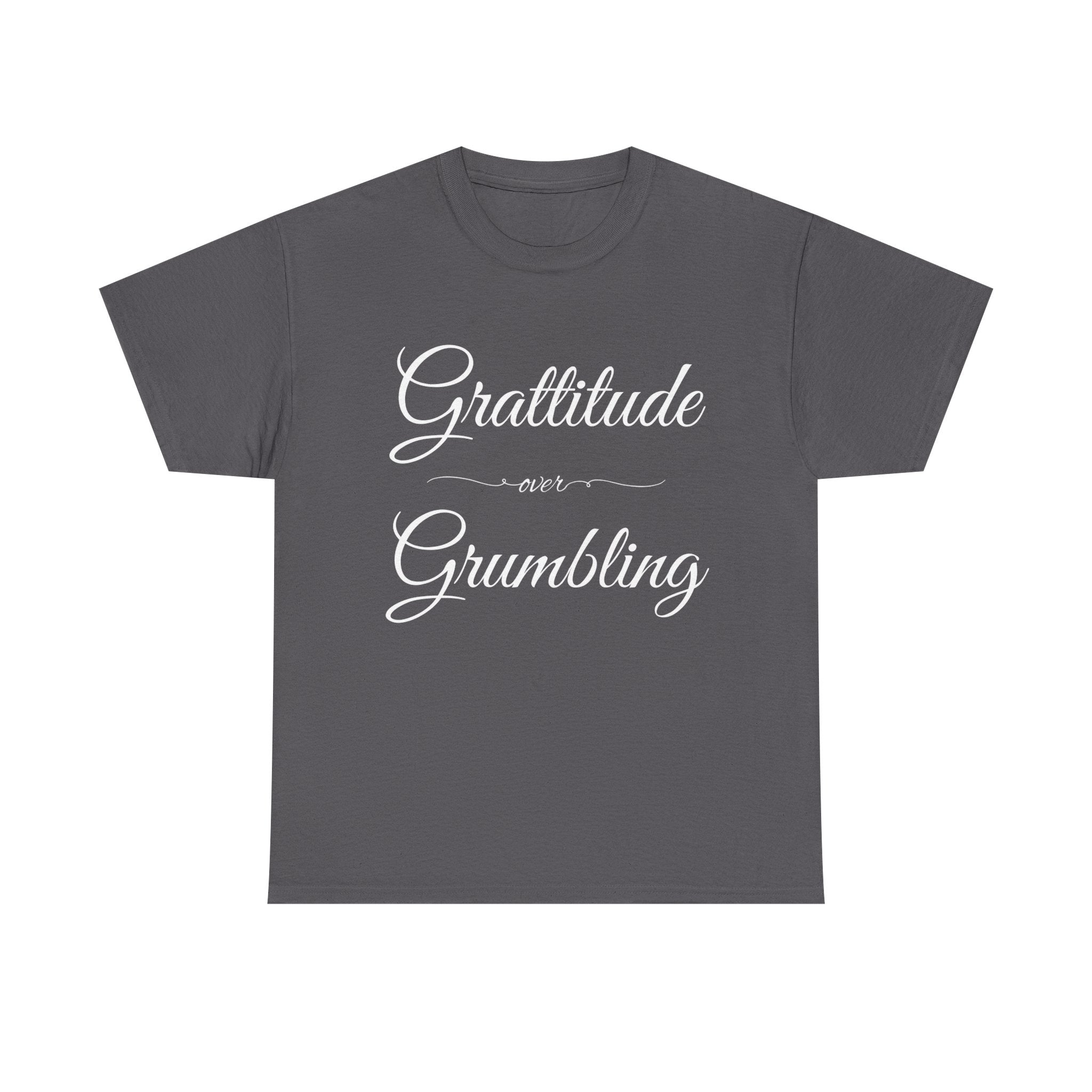 Gratitude Over Grumbling Unisex Heavy Cotton Tee - Positive Vibes T-Shirt, Gift for Friends, Motivational Clothing, Everyday Wear, [...]