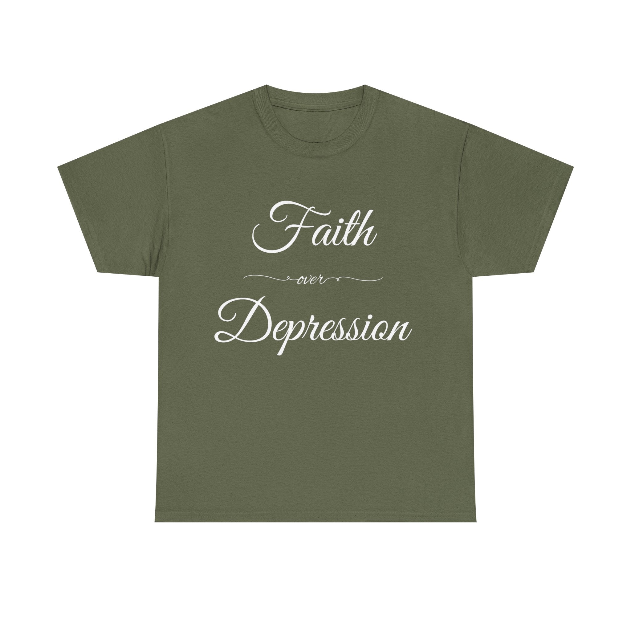 Faith Over Depression Unisex Heavy Cotton Tee | Inspirational Shirt, Mental Health Awareness Gift, Casual T-shirt, Everyday Wear, [...]