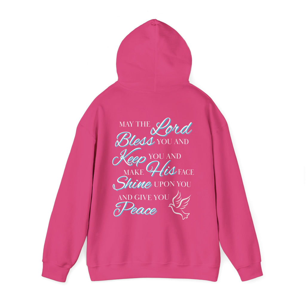 May The Lord Bless You And Keep You - Design on Back Hoodie