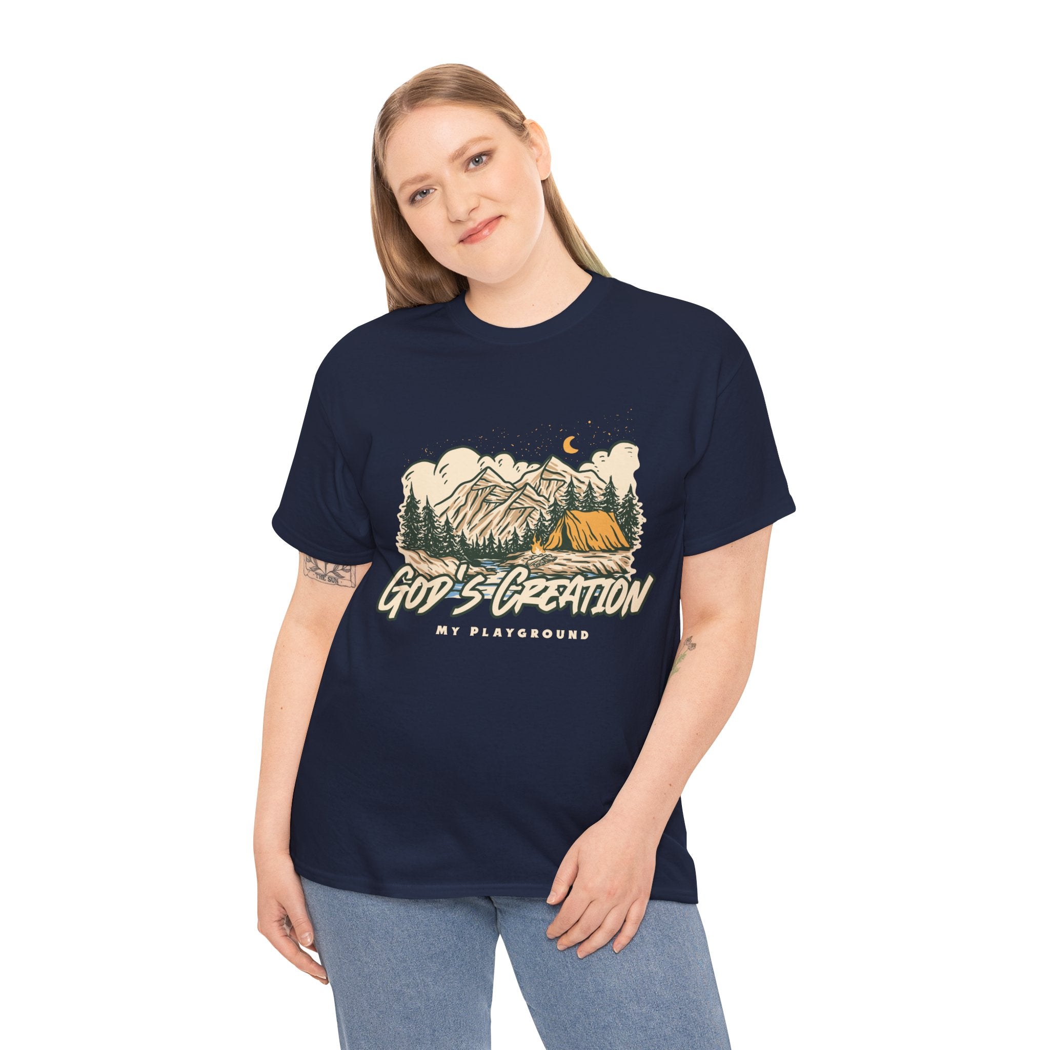 Nature-Inspired Unisex Heavy Cotton Tee, God’s Creation My Playground Shirt, Outdoor Enthusiast Apparel, Gift for Adventurers, Camping [...]