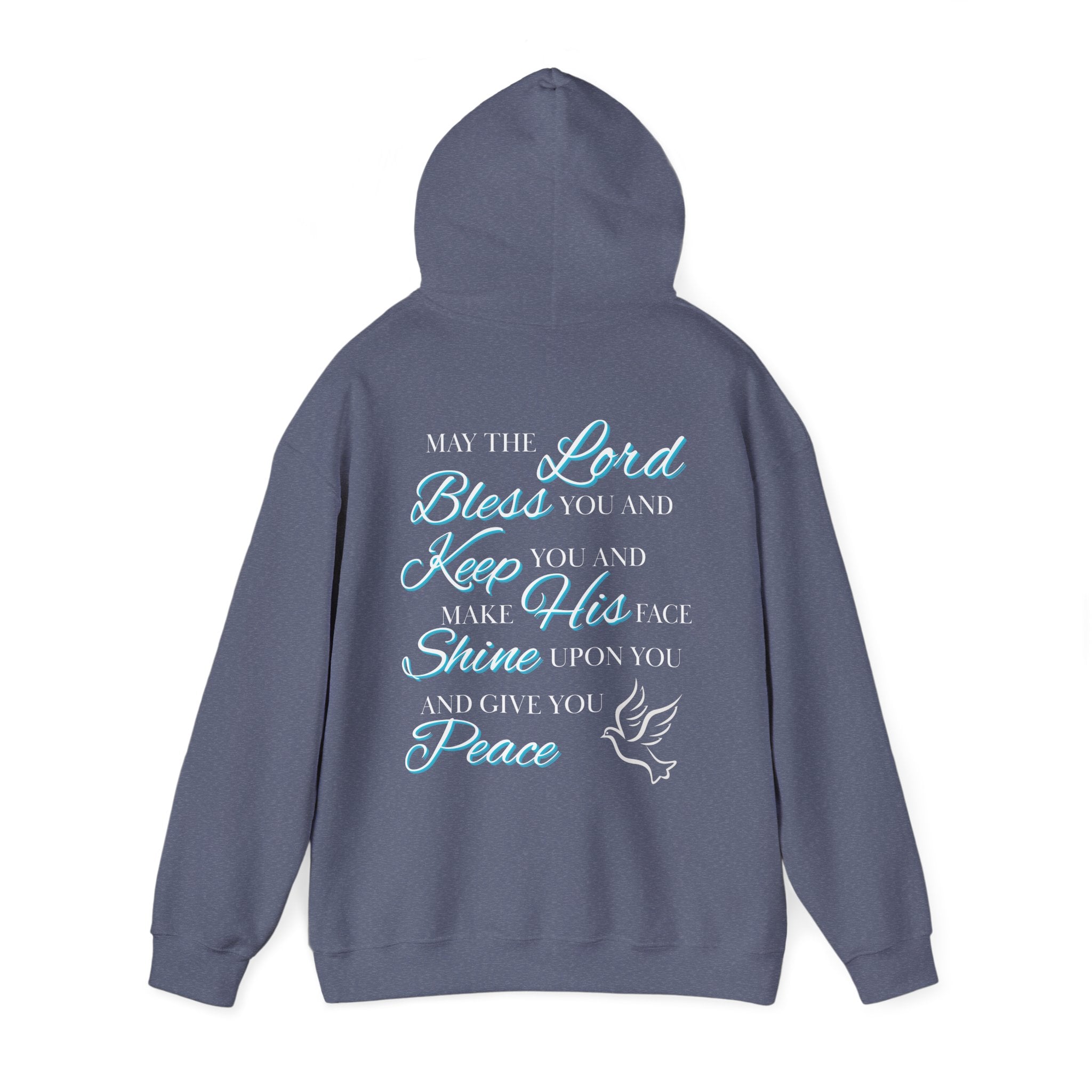 May The Lord Bless You And Keep You - Design on Back Hoodie