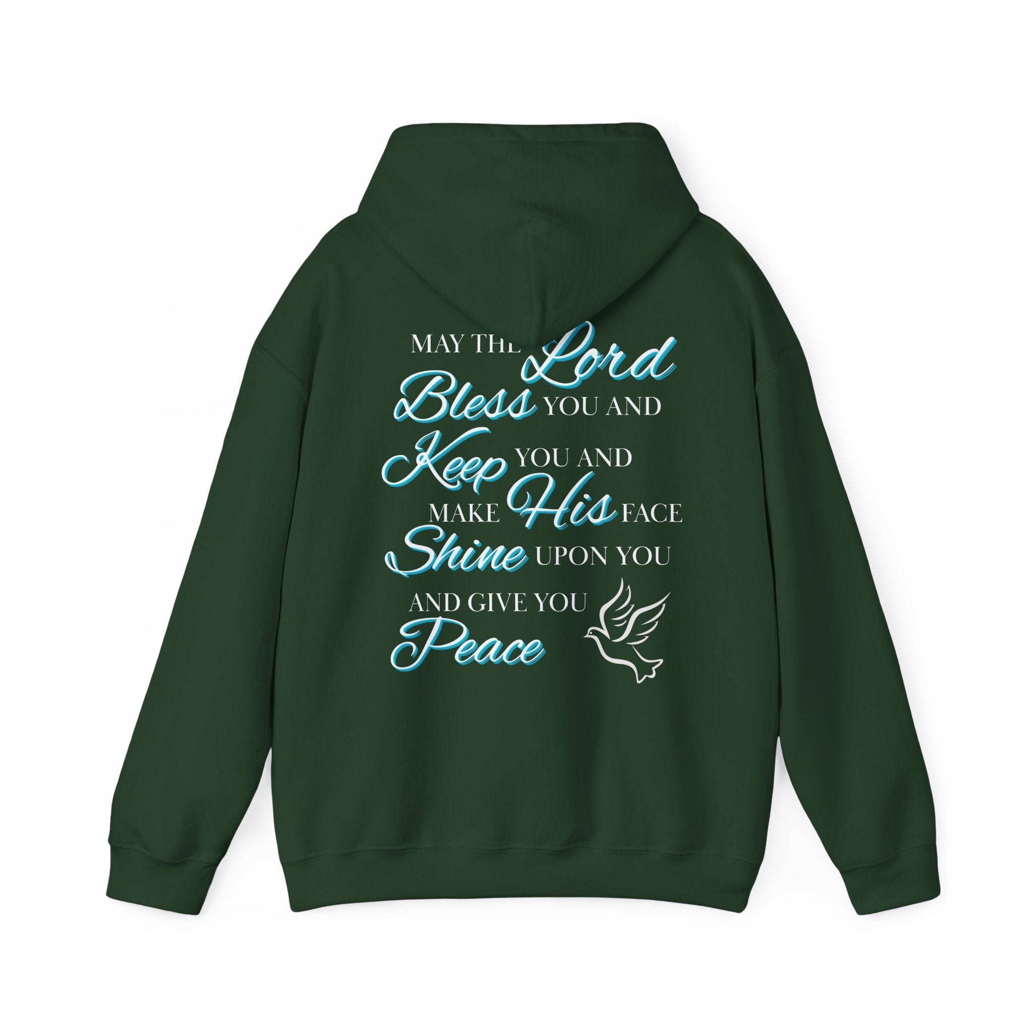 May The Lord Bless You And Keep You - Design on Back Hoodie