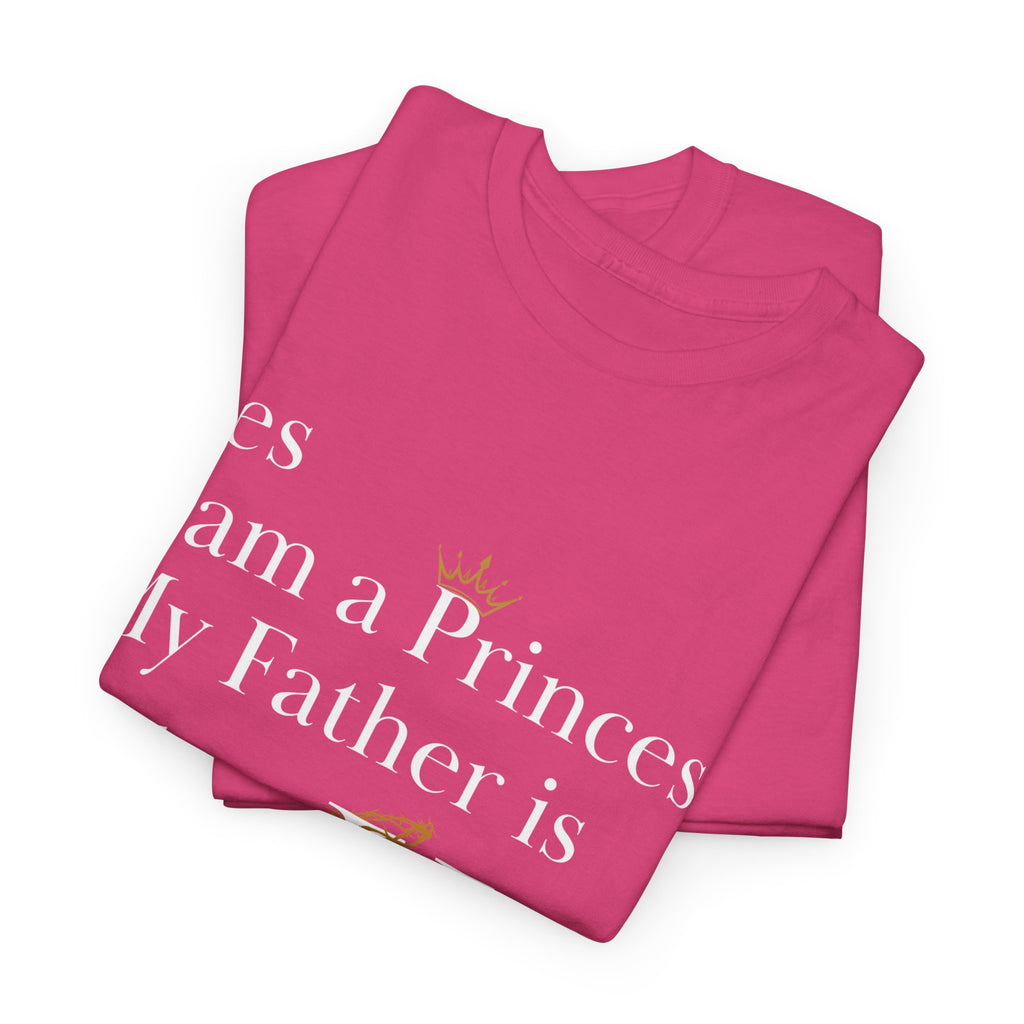 Christian Princess Tee - Inspirational Faith T-Shirt, Gift for Women, Casual Wear, Church Events, Everyday Comfort