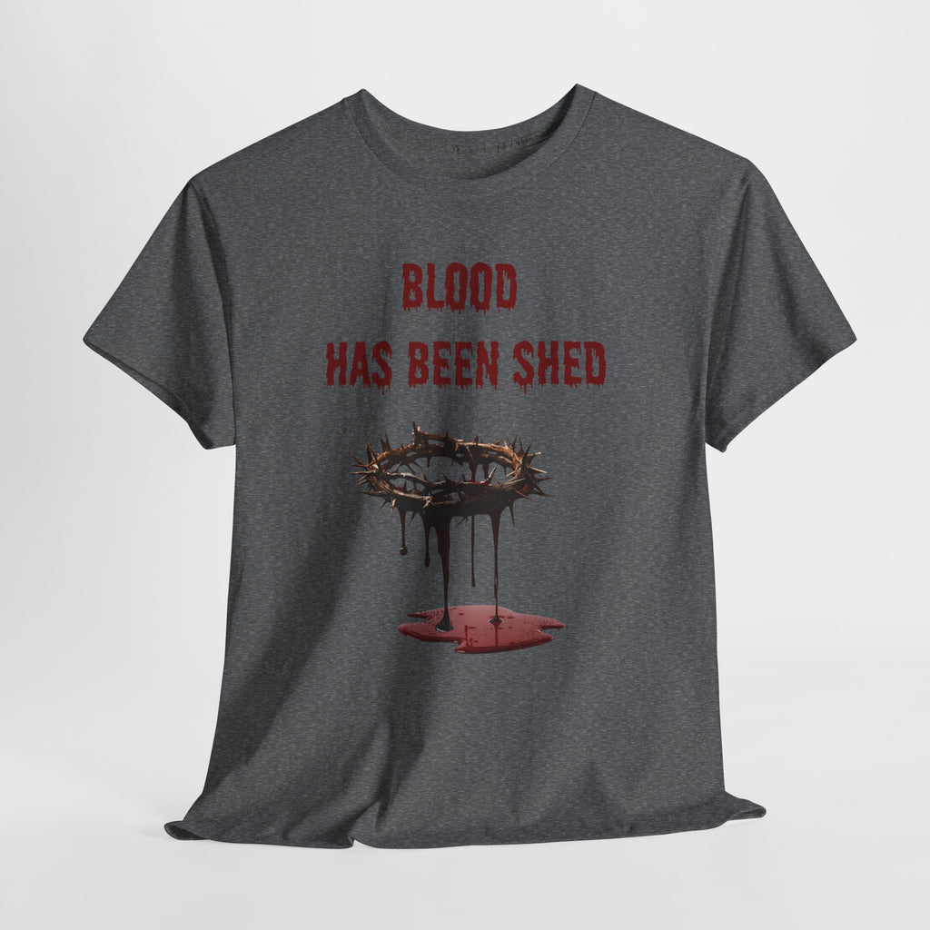 Faith-Inspired Halloween Graphic Tee, Unisex Heavy Cotton T-Shirt, Spiritual Apparel, Religious Gift, Church Event Wear, Unique Faith T-Shirt