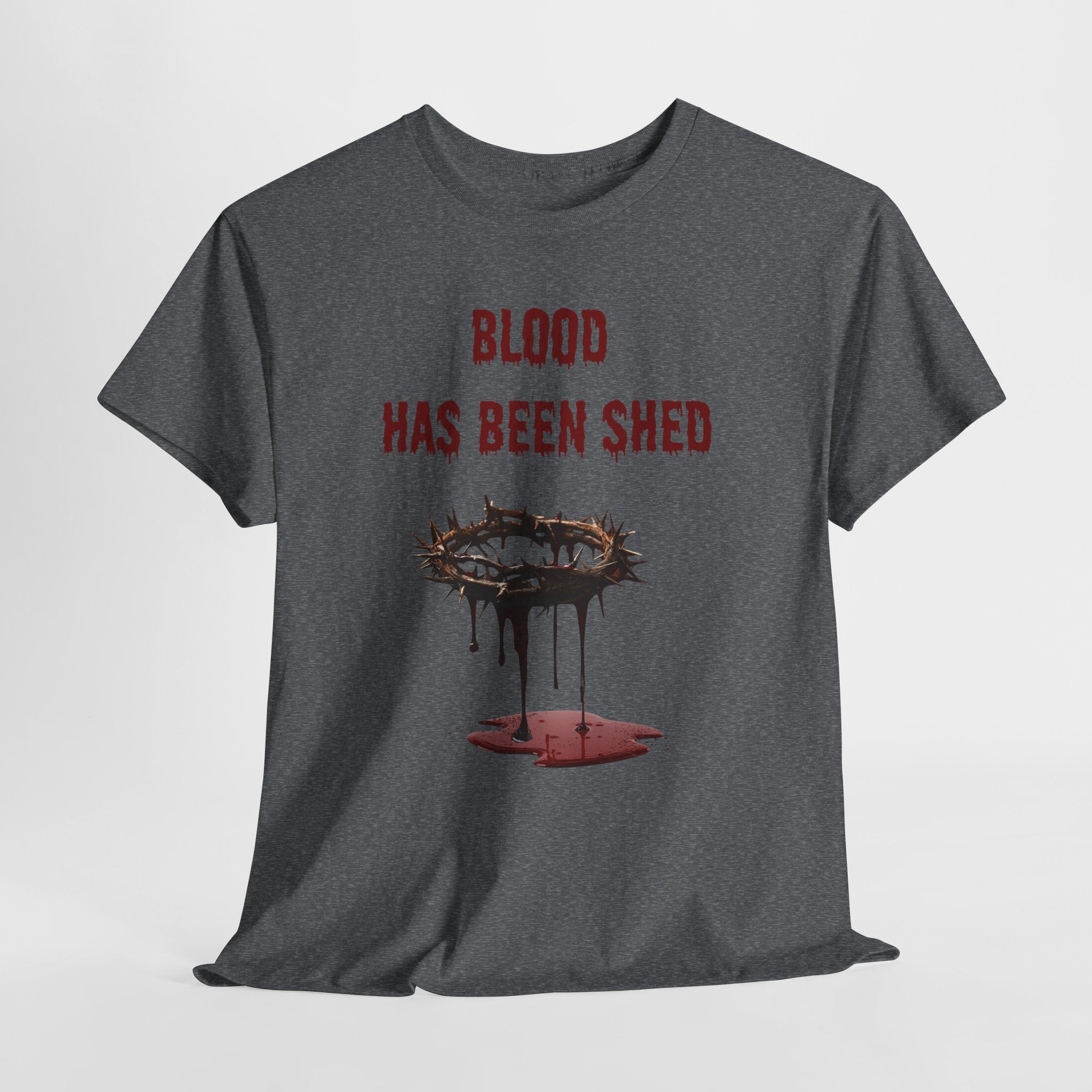Faith-Inspired Halloween Graphic Tee, Unisex Heavy Cotton T-Shirt, Spiritual Apparel, Religious Gift, Church Event Wear, Unique Faith T-Shirt