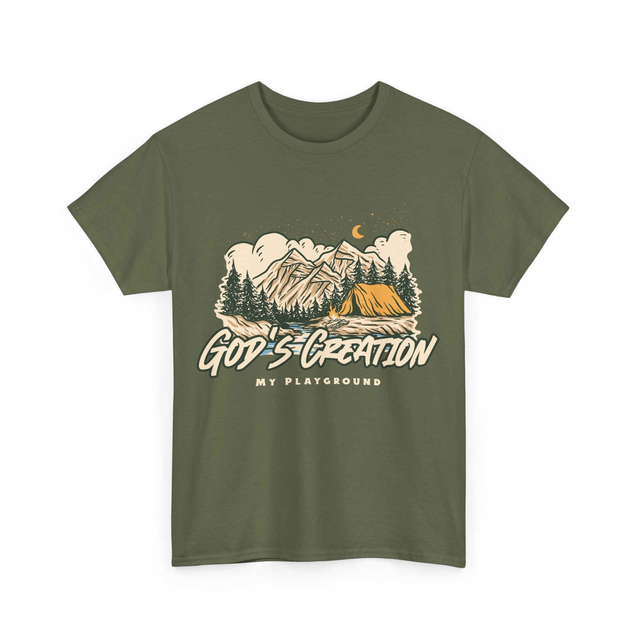 Nature-Inspired Unisex Heavy Cotton Tee, God’s Creation My Playground Shirt, Outdoor Enthusiast Apparel, Gift for Adventurers, Camping [...]